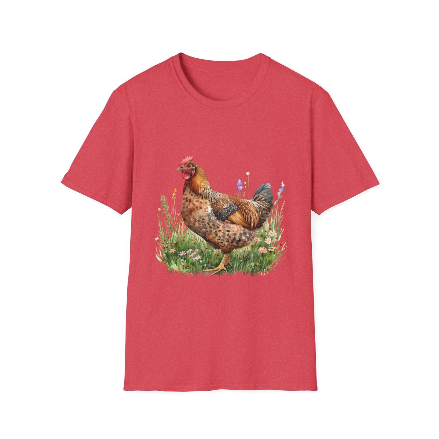 Charming Chicken T-Shirt, Farm Animal Tee, Unisex Graphic Shirt, Nature Lovers Gift, Country Style Casual Wear