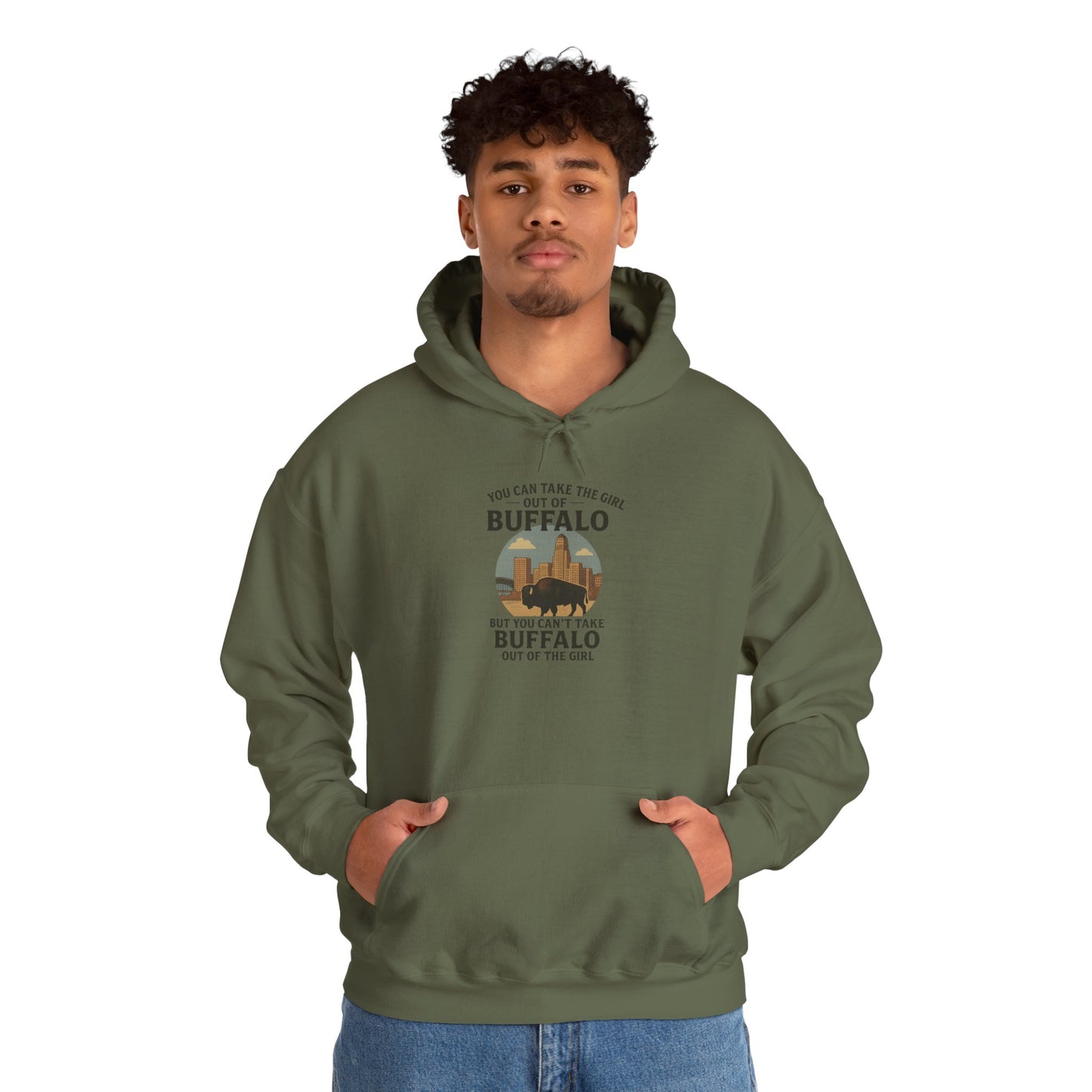 Buffalo Vibes Hooded Sweatshirt - Cozy Unisex Hoodie, Perfect Gift for Nature Lovers, Outdoor Adventures, Casual Wear