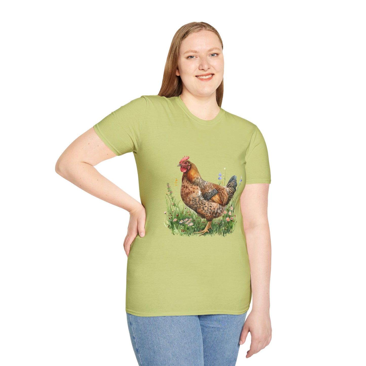 Charming Chicken T-Shirt, Farm Animal Tee, Unisex Graphic Shirt, Nature Lovers Gift, Country Style Casual Wear