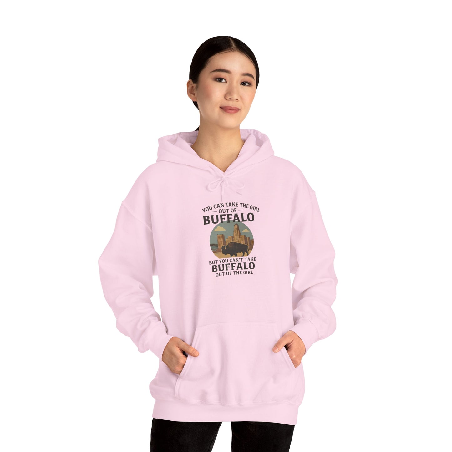 Buffalo Vibes Hooded Sweatshirt - Cozy Unisex Hoodie, Perfect Gift for Nature Lovers, Outdoor Adventures, Casual Wear