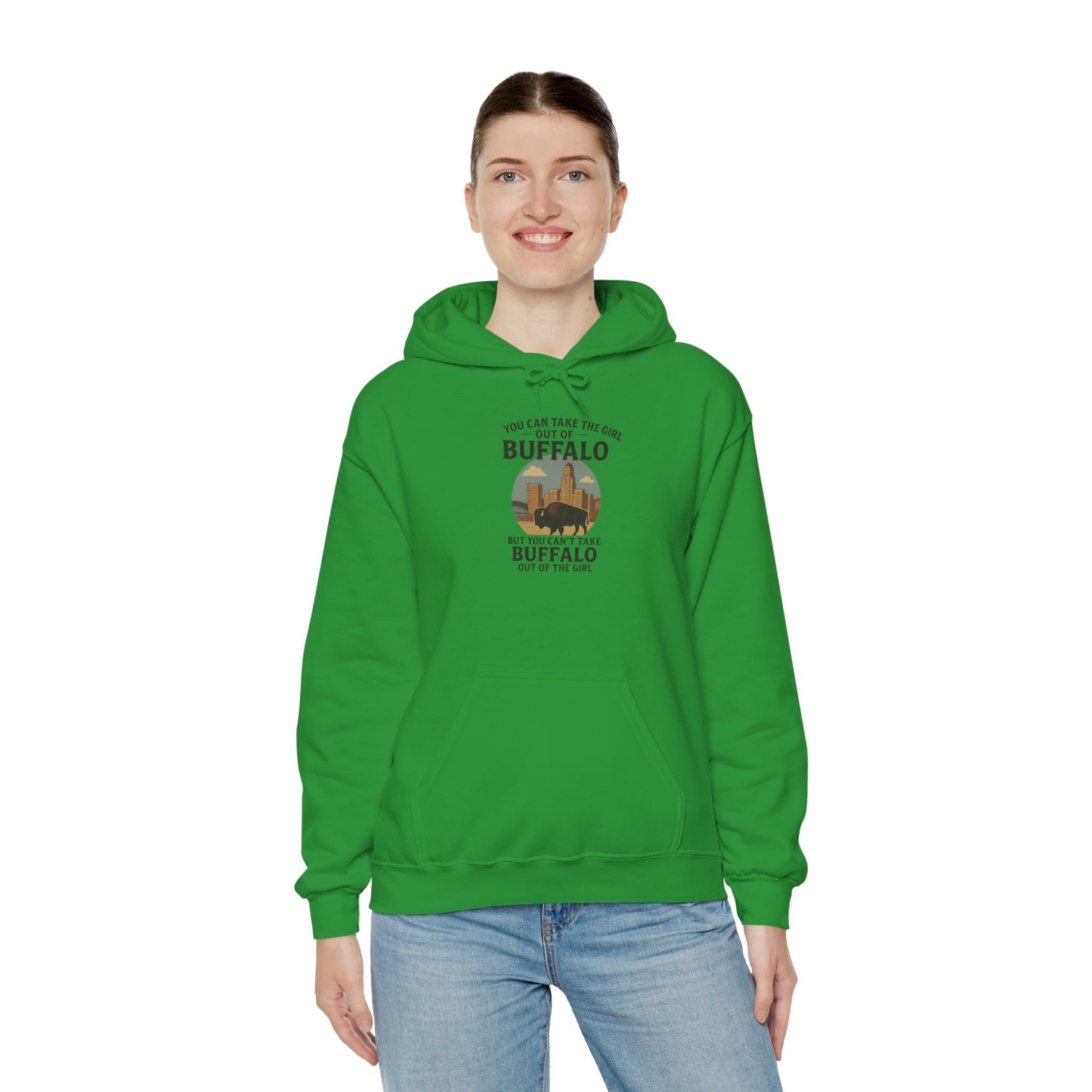 Buffalo Vibes Hooded Sweatshirt - Cozy Unisex Hoodie, Perfect Gift for Nature Lovers, Outdoor Adventures, Casual Wear