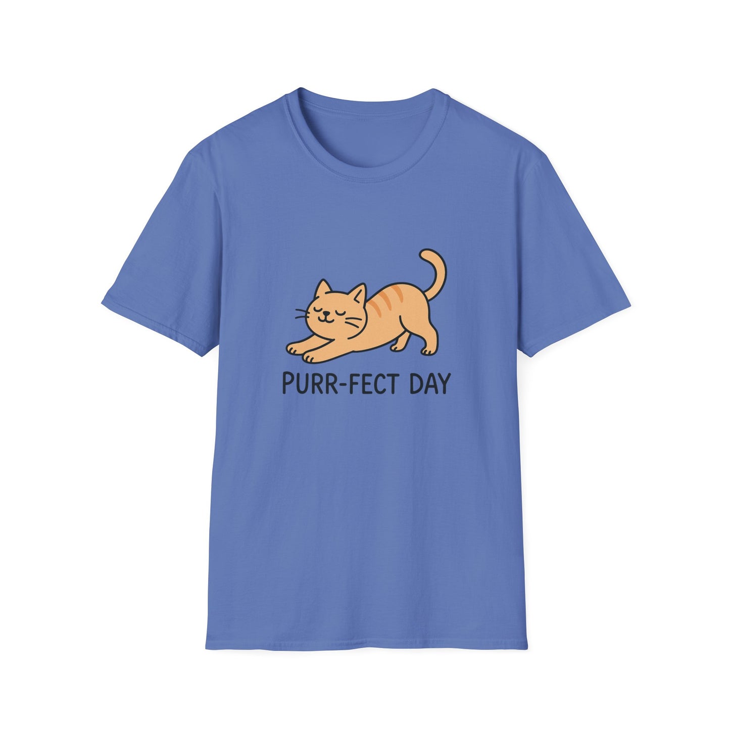 Purr-fect Day Cat T-Shirt, Funny Cat Tee, Unisex Animal Lover Shirt, Gift for Cat Owners, Cute Pet Tee