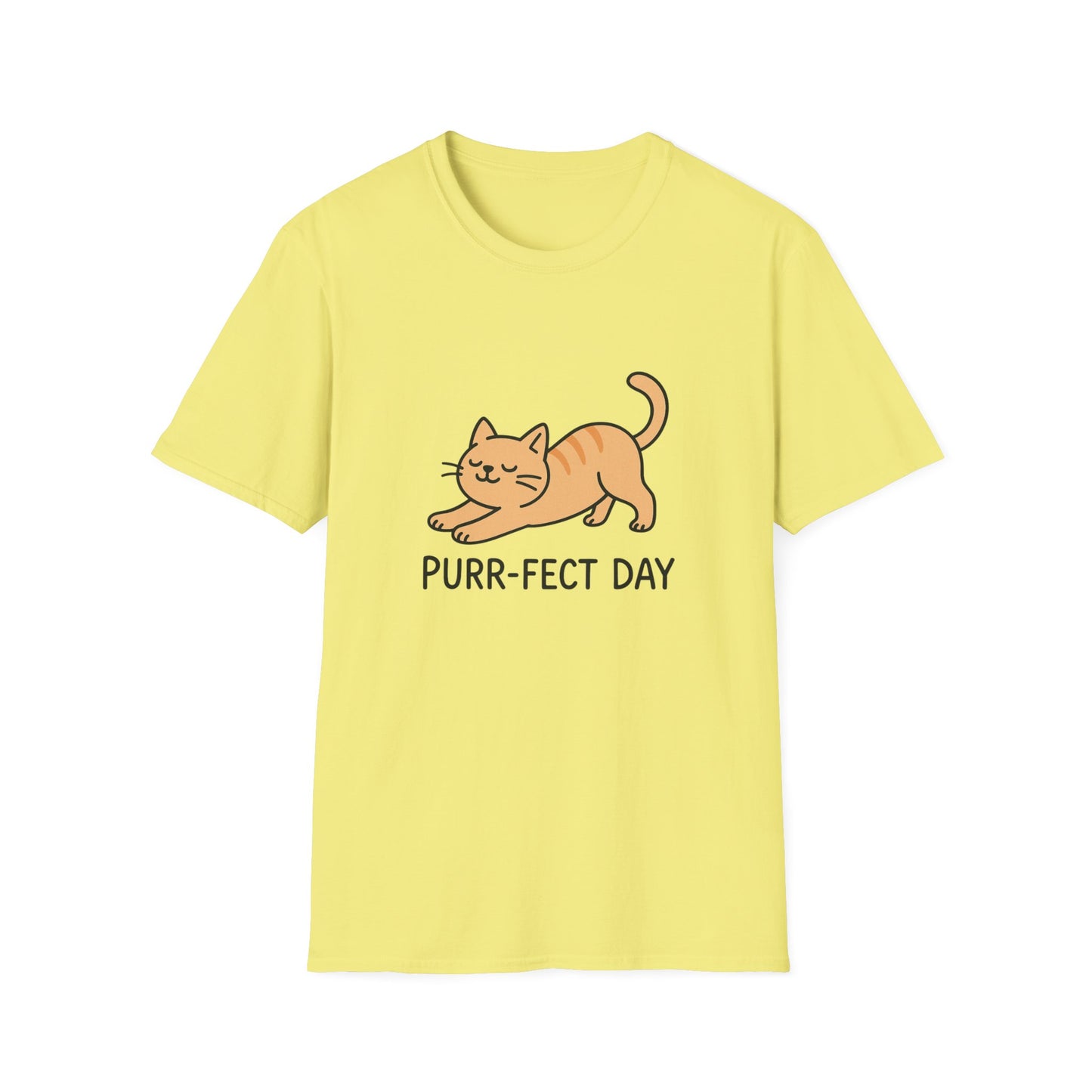 Purr-fect Day Cat T-Shirt, Funny Cat Tee, Unisex Animal Lover Shirt, Gift for Cat Owners, Cute Pet Tee