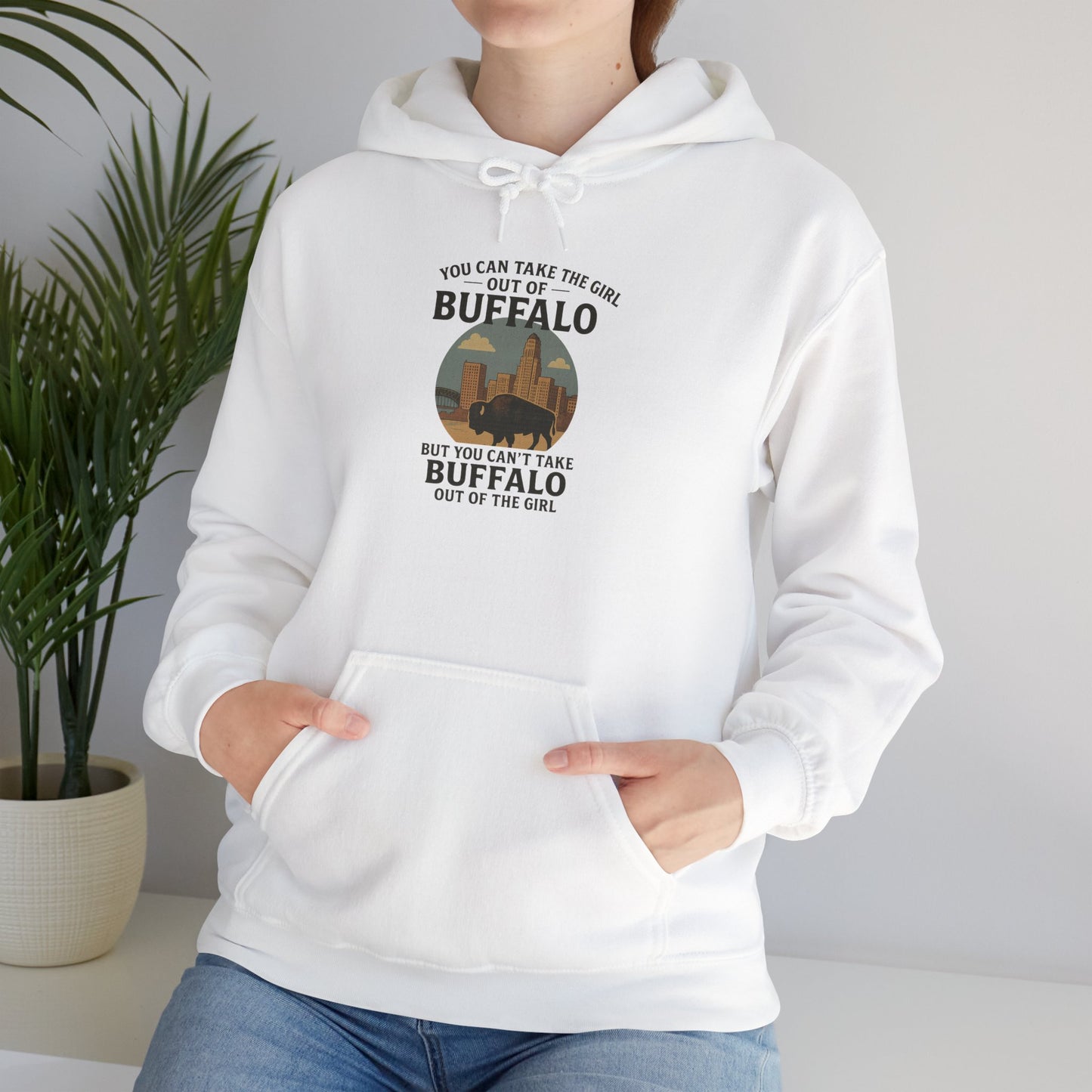 Buffalo Vibes Hooded Sweatshirt - Cozy Unisex Hoodie, Perfect Gift for Nature Lovers, Outdoor Adventures, Casual Wear