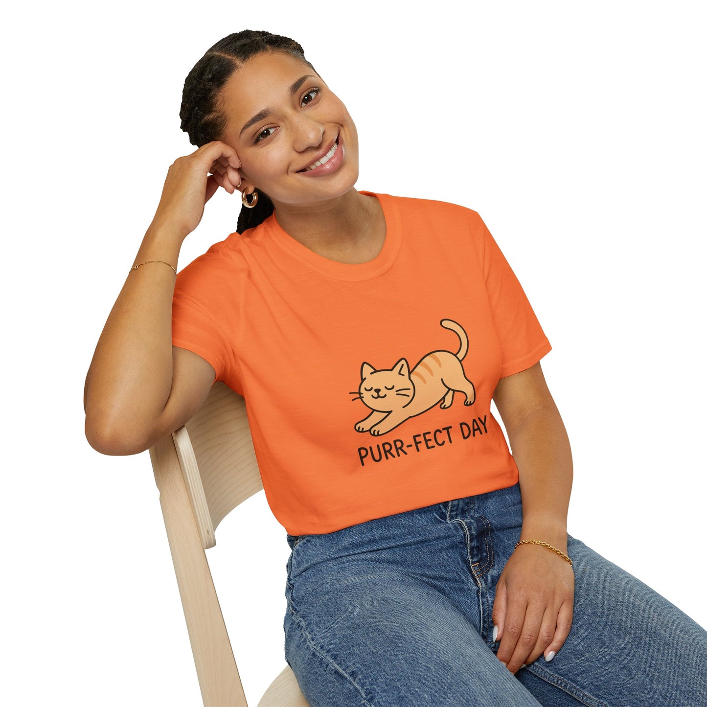 Purr-fect Day Cat T-Shirt, Funny Cat Tee, Unisex Animal Lover Shirt, Gift for Cat Owners, Cute Pet Tee