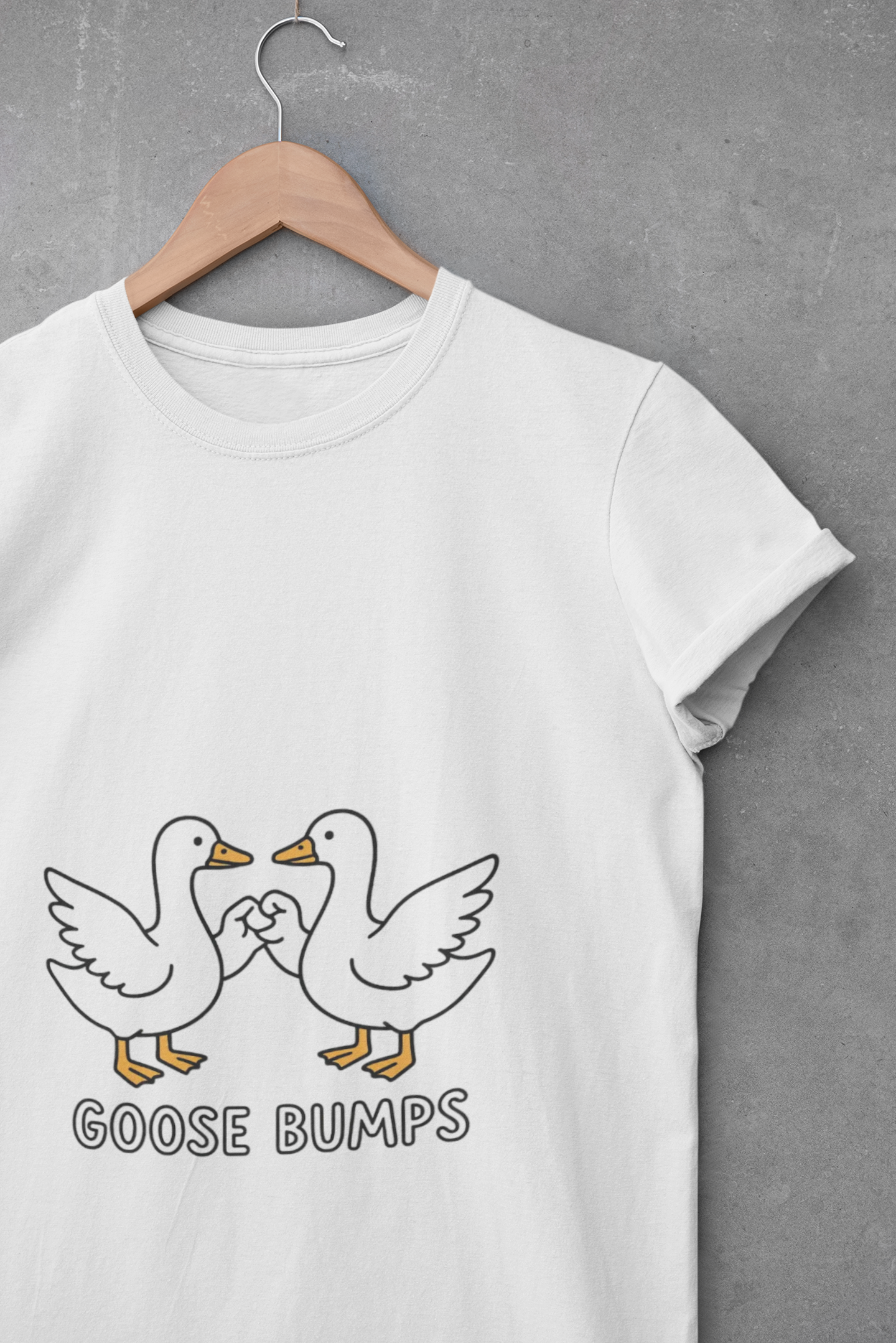 V-Neck Tee Goose Bumps Fist Bump Shirt