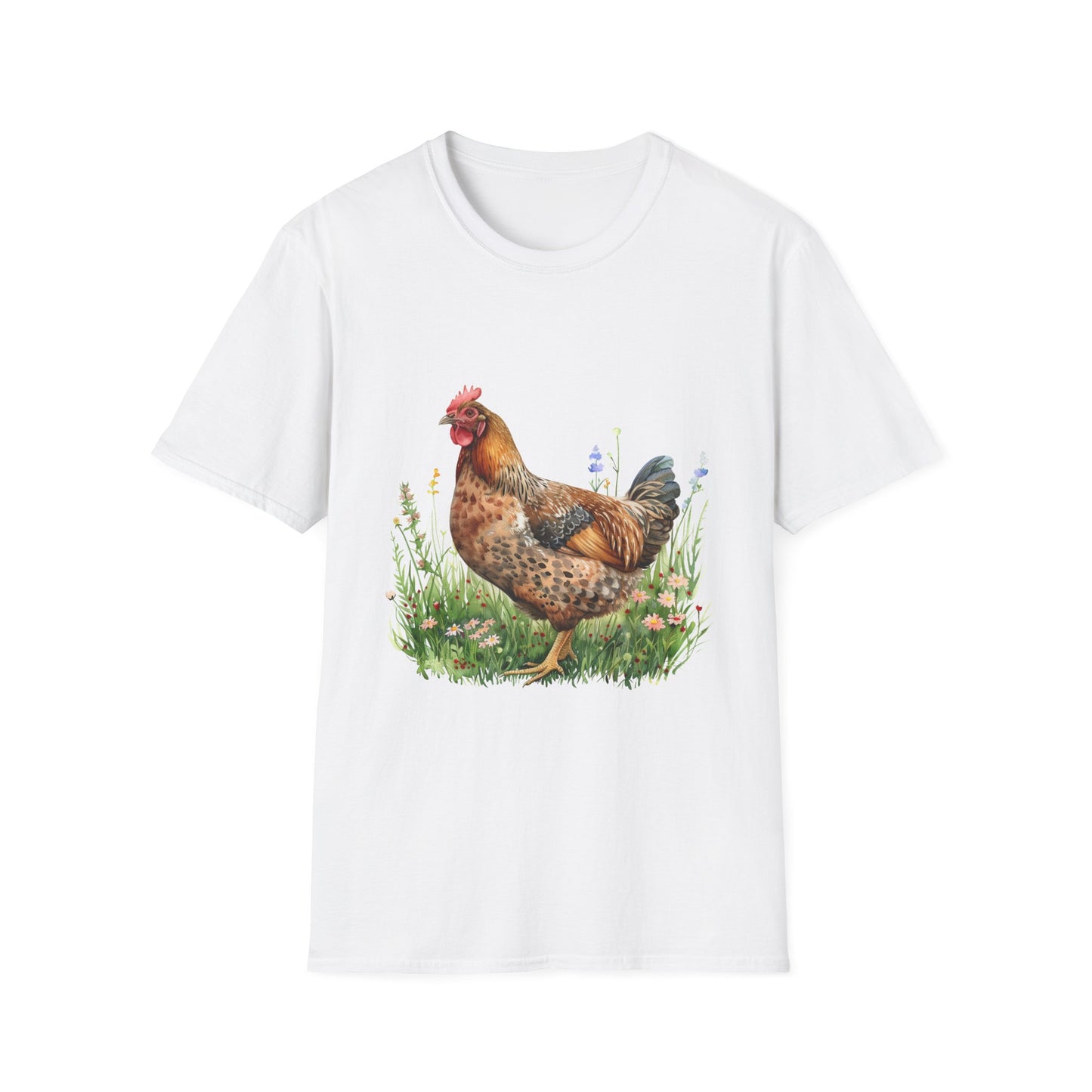 Charming Chicken T-Shirt, Farm Animal Tee, Unisex Graphic Shirt, Nature Lovers Gift, Country Style Casual Wear