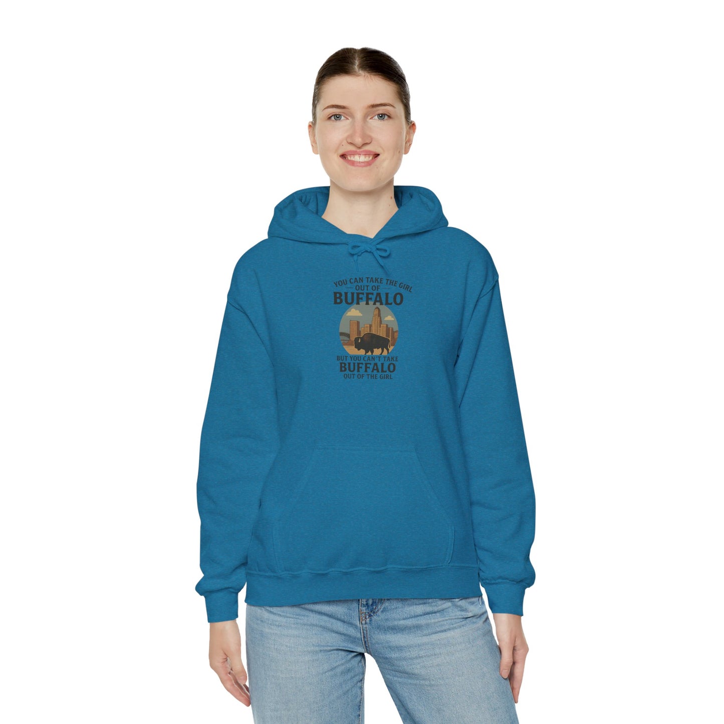 Buffalo Vibes Hooded Sweatshirt - Cozy Unisex Hoodie, Perfect Gift for Nature Lovers, Outdoor Adventures, Casual Wear