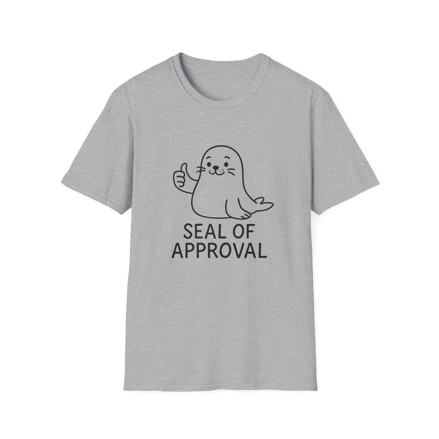 Cute Seal of Approval T-Shirt, Funny Tee, Gift for Animal Lovers, Unisex Softstyle Shirt, Casual Wear, Birthday Present