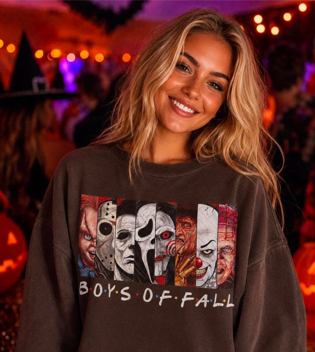 Boys of Fall Horror Graphic – Tee, Sweatshirt & Hoodie
