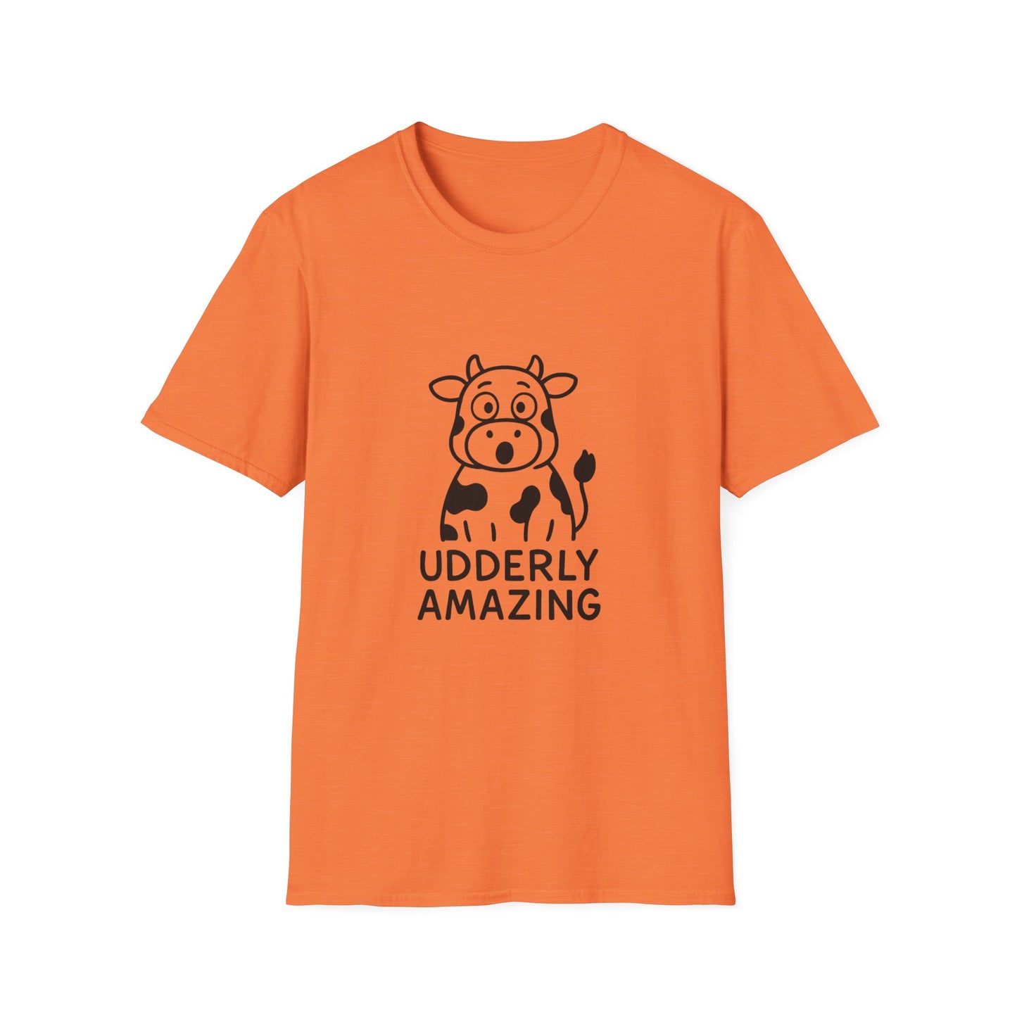 Udderly Amazing Cow T-Shirt | Funny Farm Animal Tee, Gift for Animal Lovers, Dairy Themed Apparel, Cute Cow Shirt