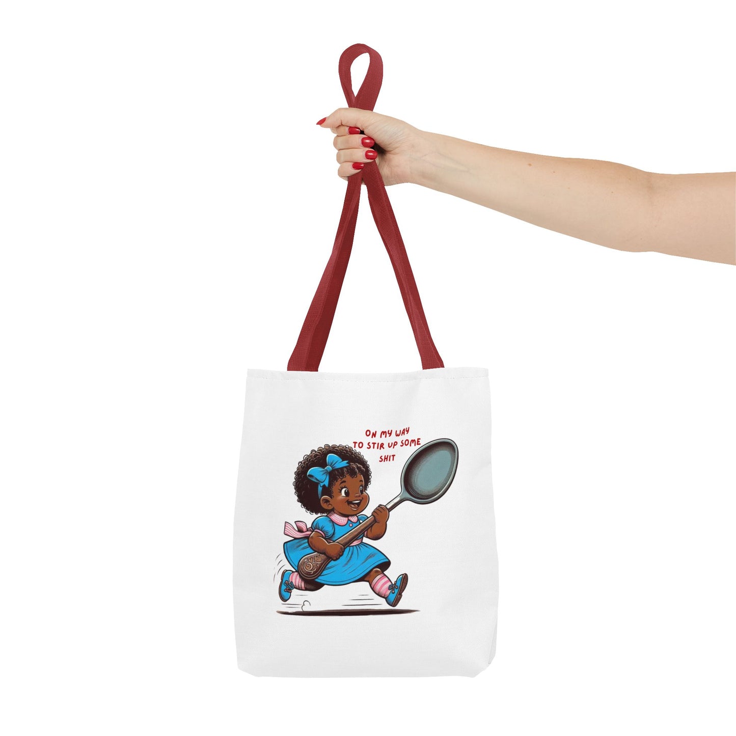 Playful Tote Bag for Creative Souls, Perfect for Shopping, Gifts, Art Lovers, Everyday Use, 'Oh My Way to Stir Up Some Shit'