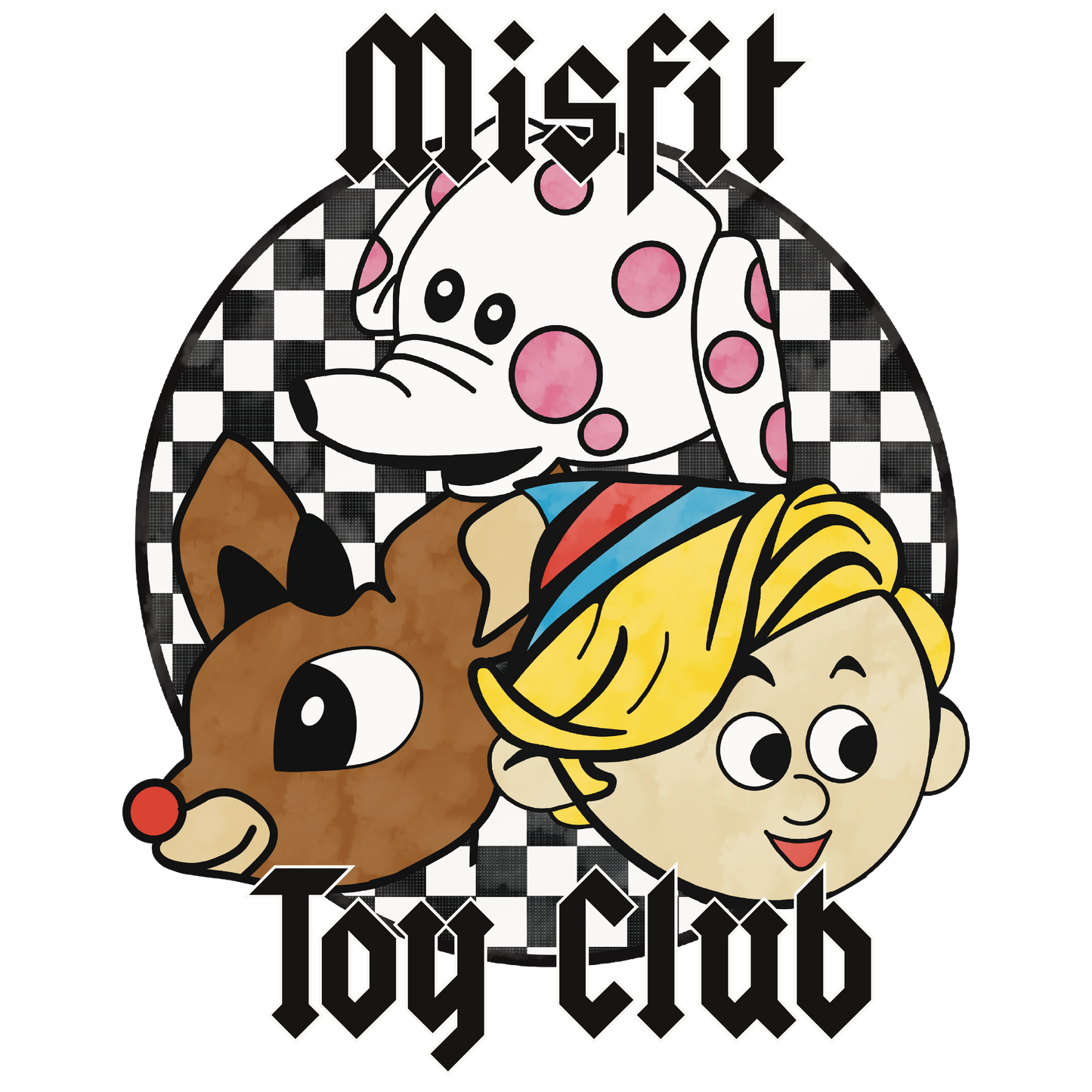 Misfit Toy Club T-Shirt – Vintage Holiday Graphic Tee
