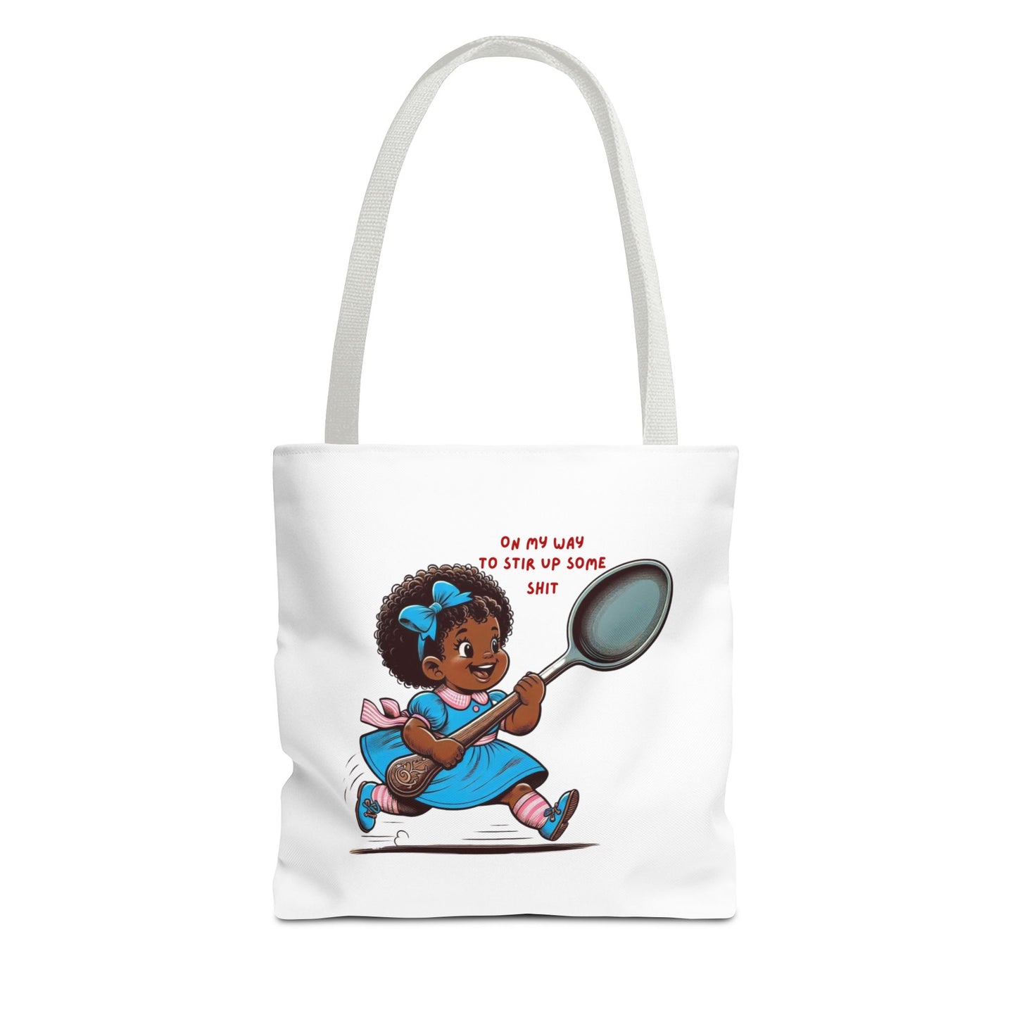 Playful Tote Bag for Creative Souls, Perfect for Shopping, Gifts, Art Lovers, Everyday Use, 'Oh My Way to Stir Up Some Shit'