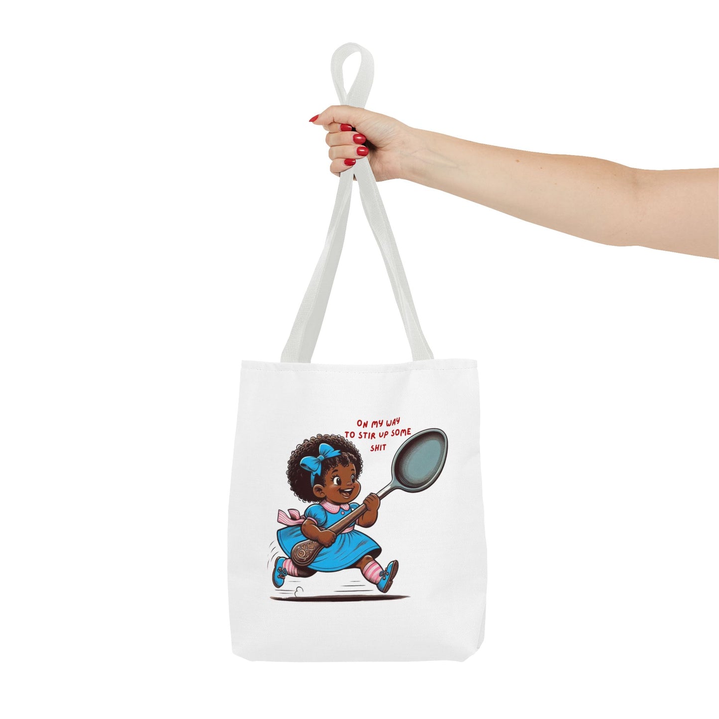 Playful Tote Bag for Creative Souls, Perfect for Shopping, Gifts, Art Lovers, Everyday Use, 'Oh My Way to Stir Up Some Shit'