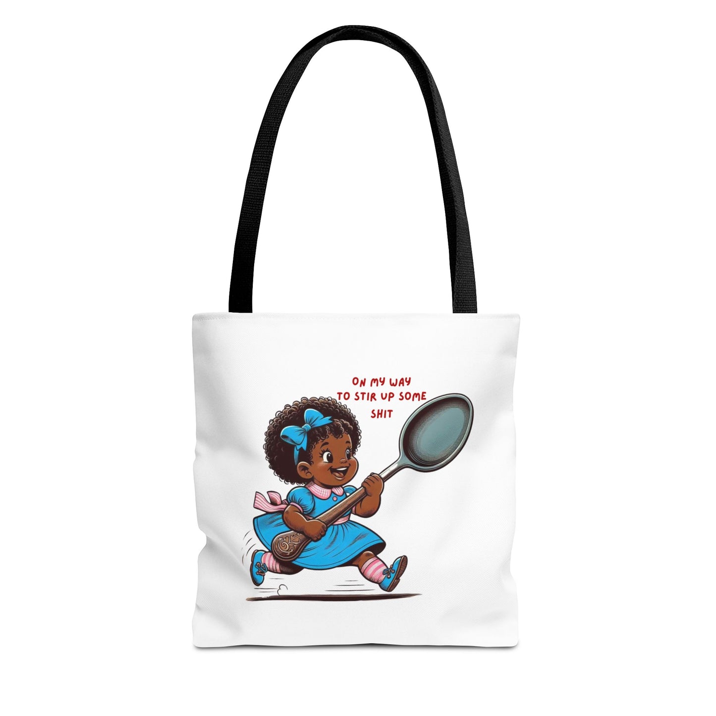 Playful Tote Bag for Creative Souls, Perfect for Shopping, Gifts, Art Lovers, Everyday Use, 'Oh My Way to Stir Up Some Shit'