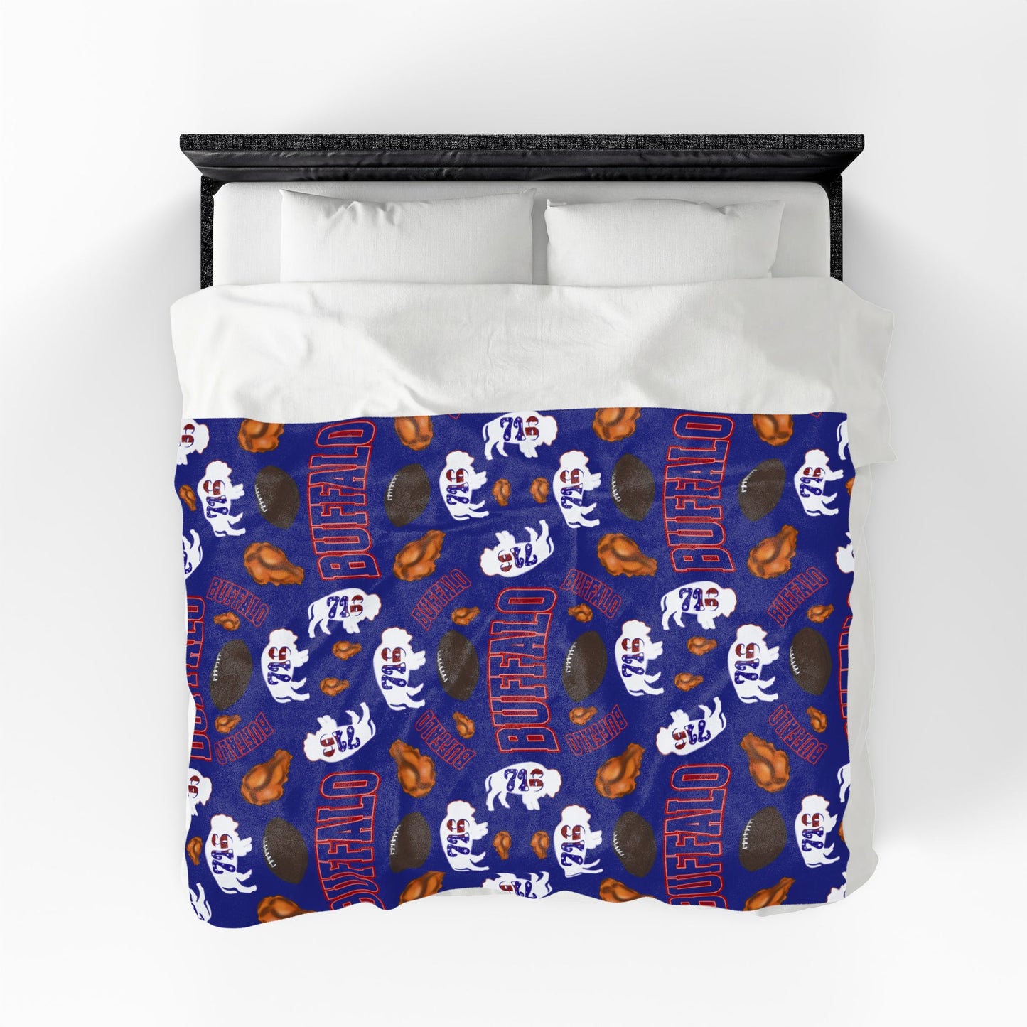 Football Velveteen Plush Blanket – Team & Icons Pattern