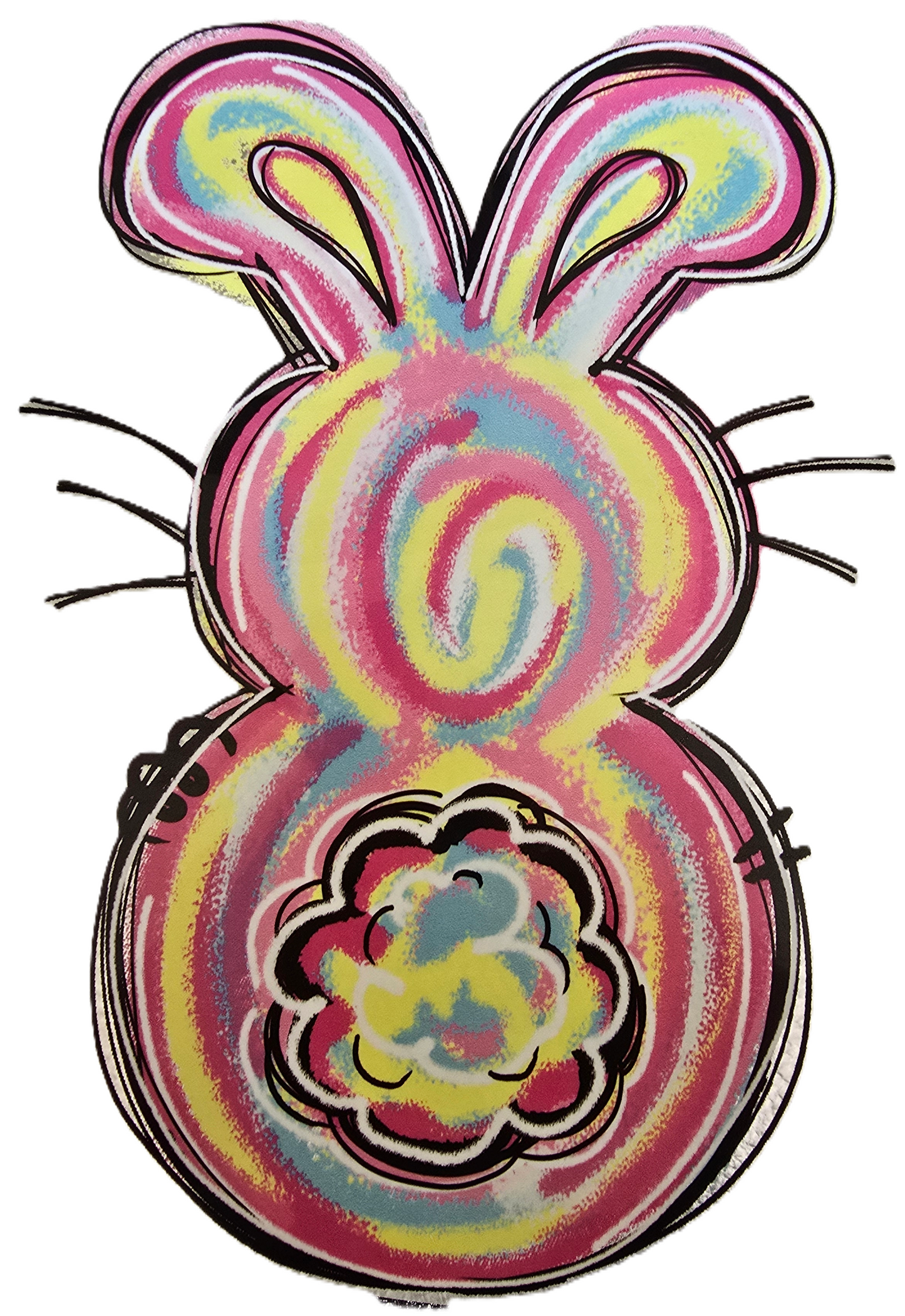Colorful Swirl Bunny Tshirt