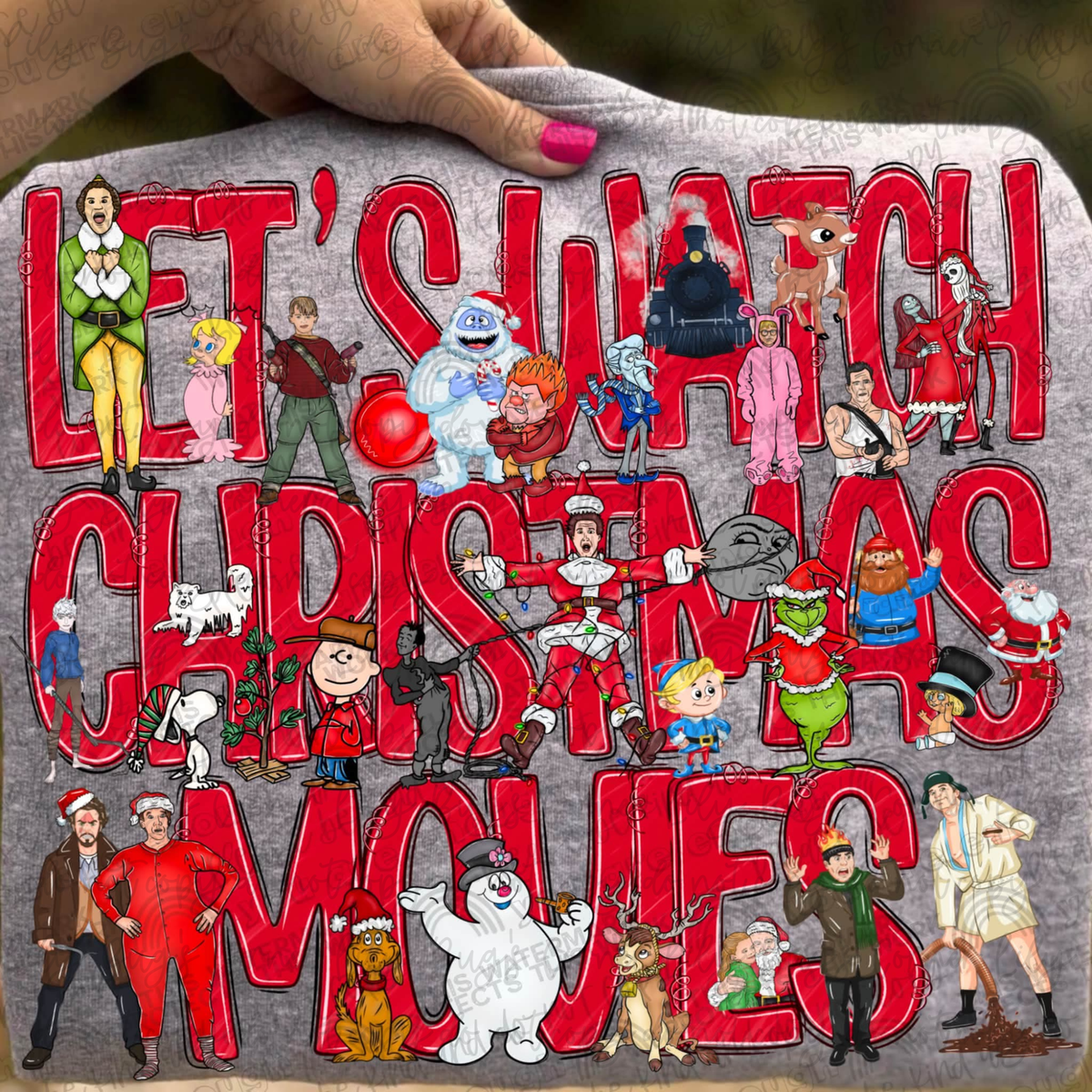 Let’s Watch Christmas Movies – Tee, Sweatshirt & Hoodie