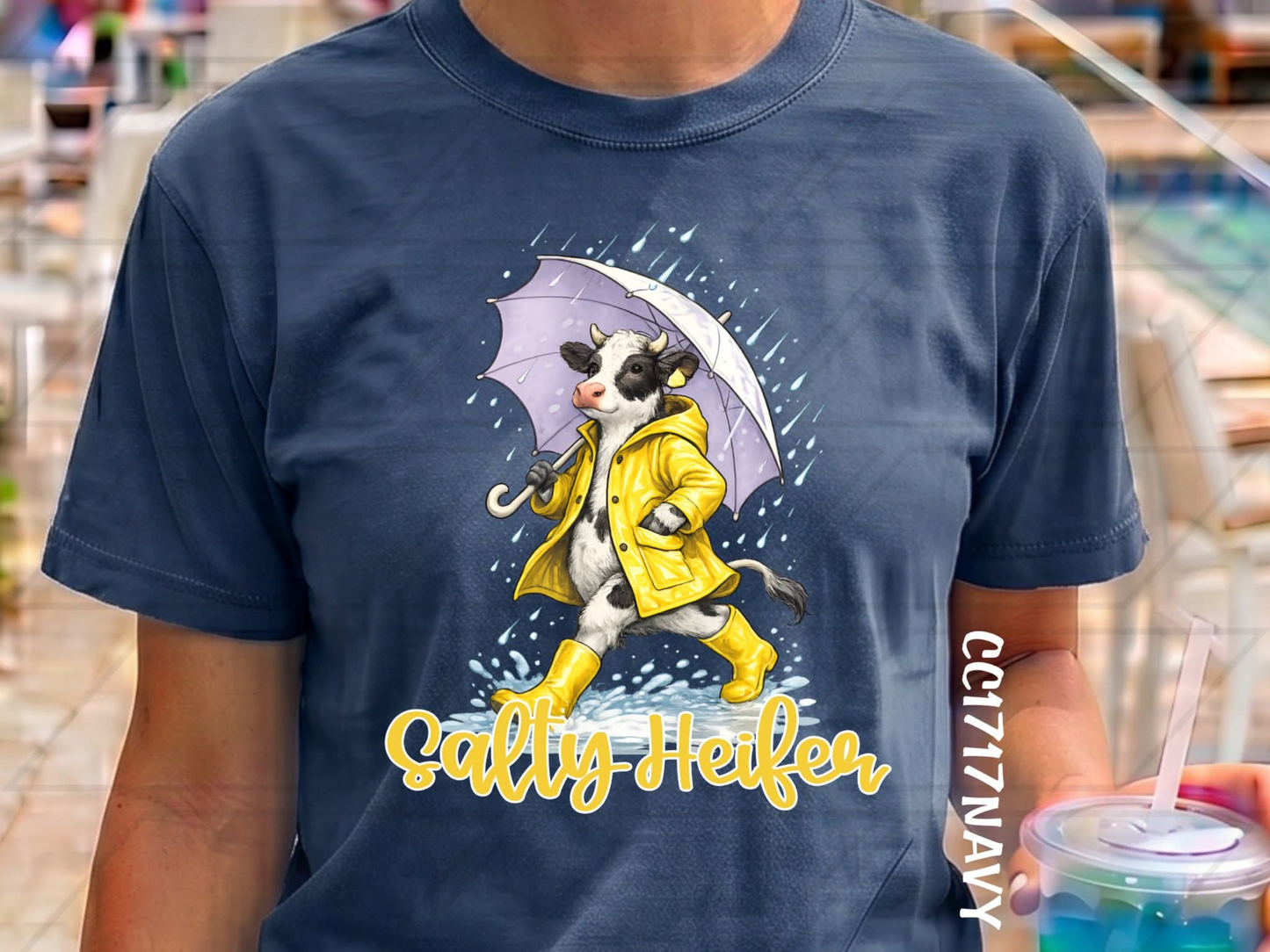 Salty Heifer Funny Cow Graphic Tee