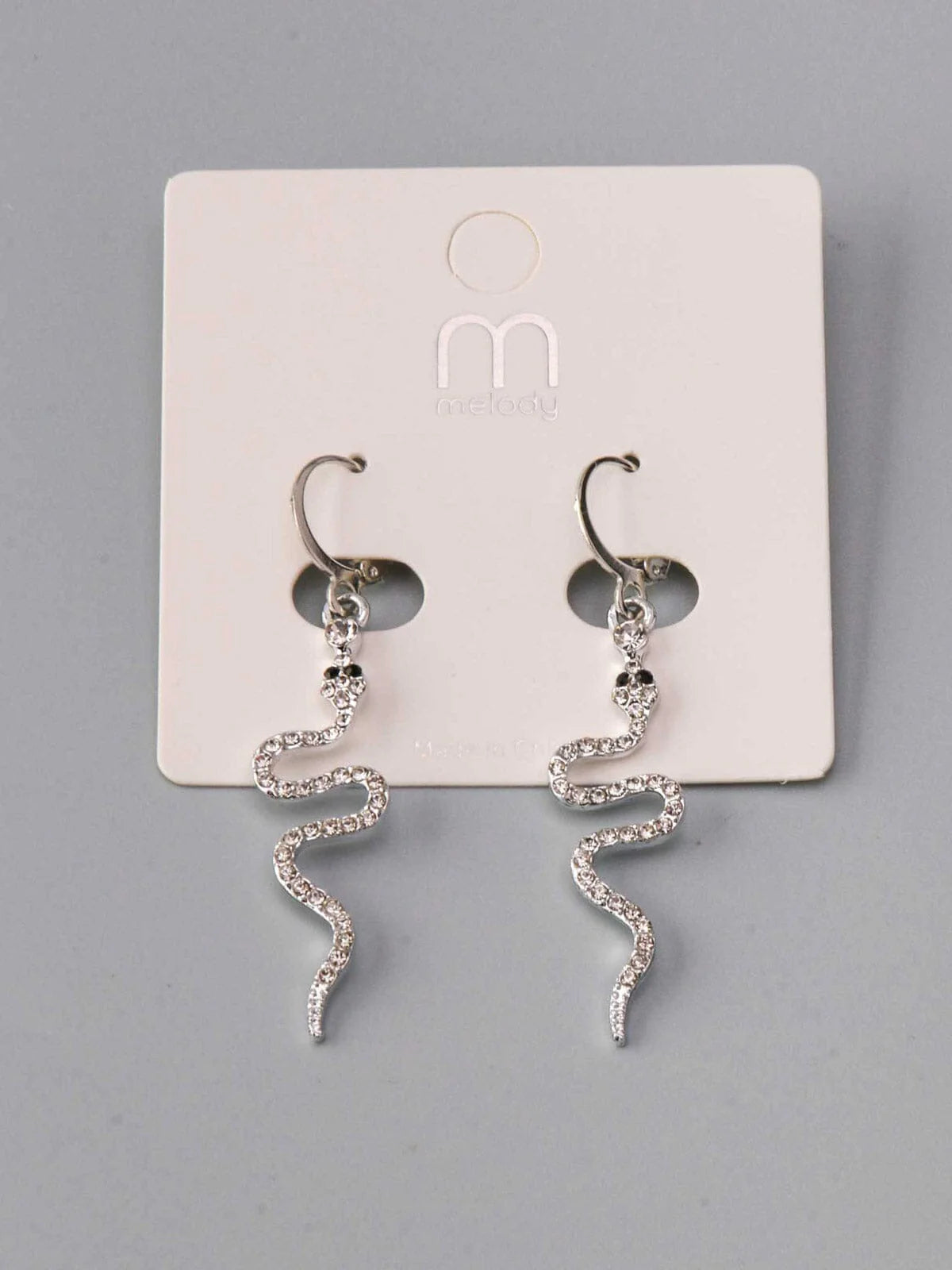 Women's Fashion Silver Snakes Earrings