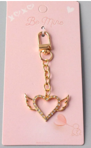 Winged Heart Keychain