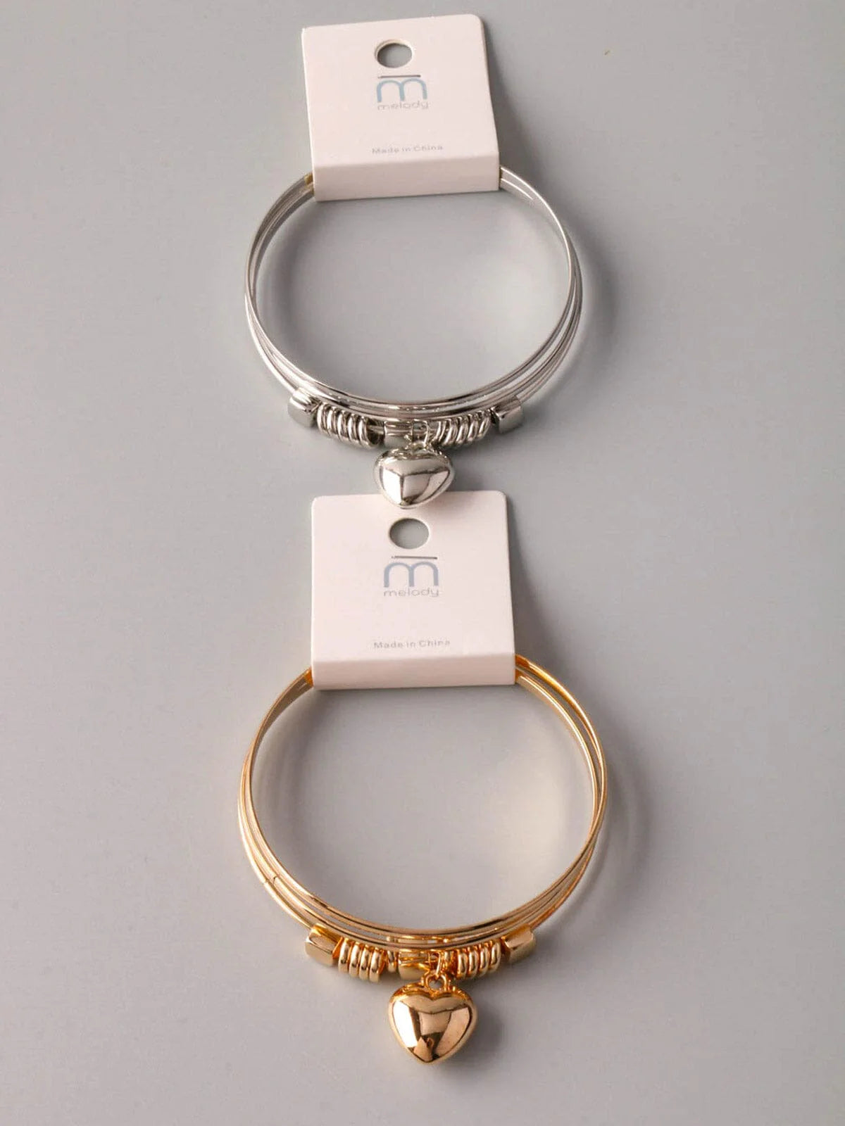 Women's Gold or Silver Fashion Heart Bracelets