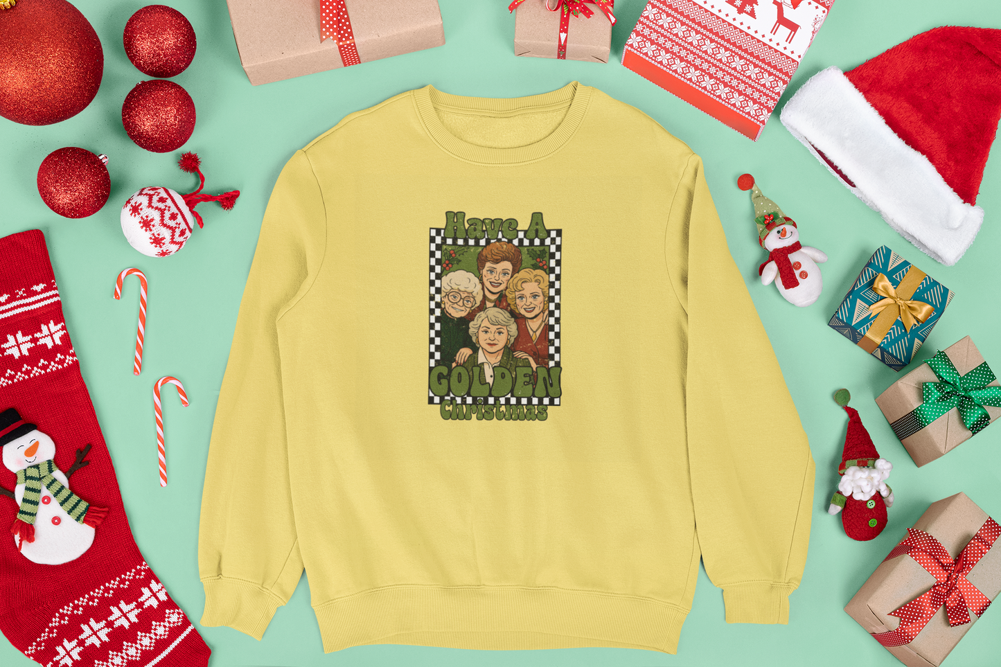 Have a Golden Christmas T-Shirt | Retro Holiday Graphic Tee | Funny Nostalgic Christmas Shirt