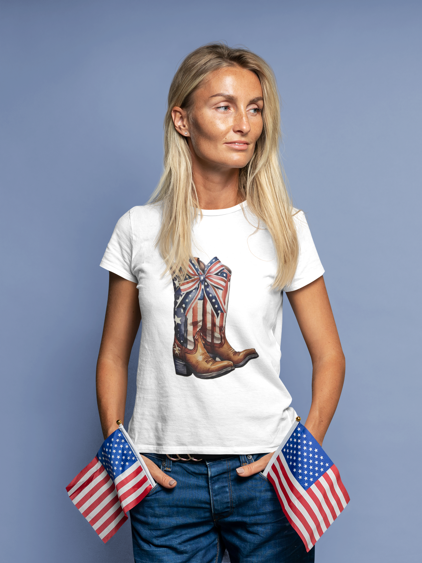 Wear the Boots 4th of July Tshirt