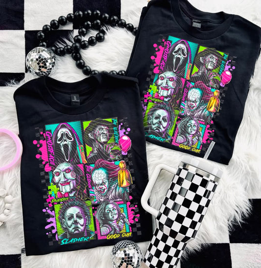 Horror Movie Villains Collage T-Shirt
