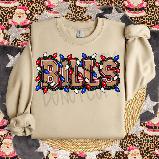 Bills Christmas Lights – Tee, Sweatshirt & Hoodie