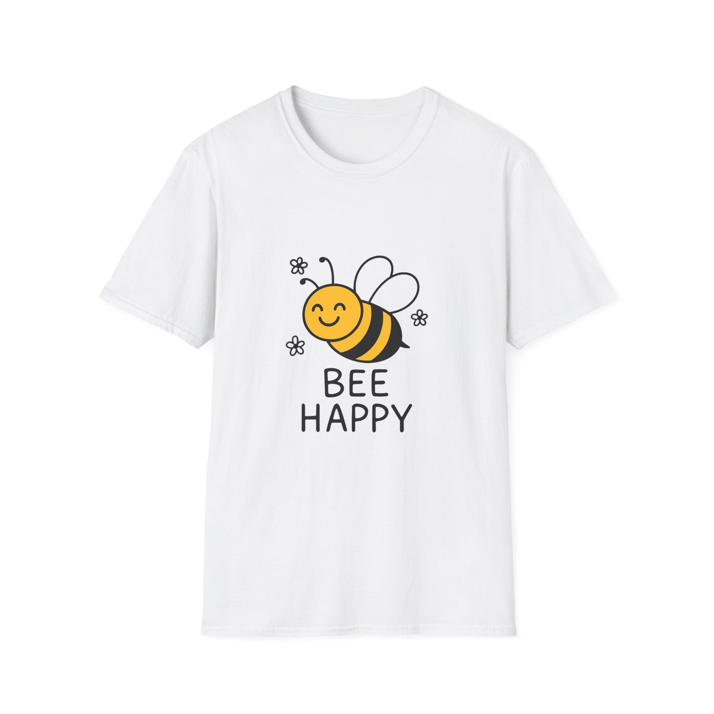Bee Happy Unisex Softstyle T-Shirt | Cute Bee Graphic Tee, Fun Gift for Kids and Adults, Summer Vibe Shirt, Bee-themed Apparel, Nature [...]