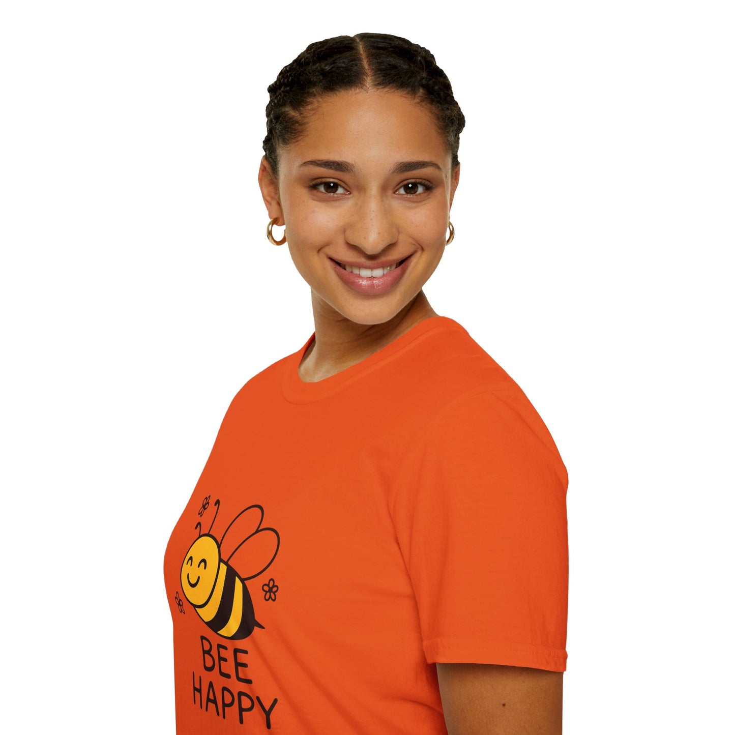 Bee Happy Unisex Softstyle T-Shirt | Cute Bee Graphic Tee, Fun Gift for Kids and Adults, Summer Vibe Shirt, Bee-themed Apparel, Nature [...]