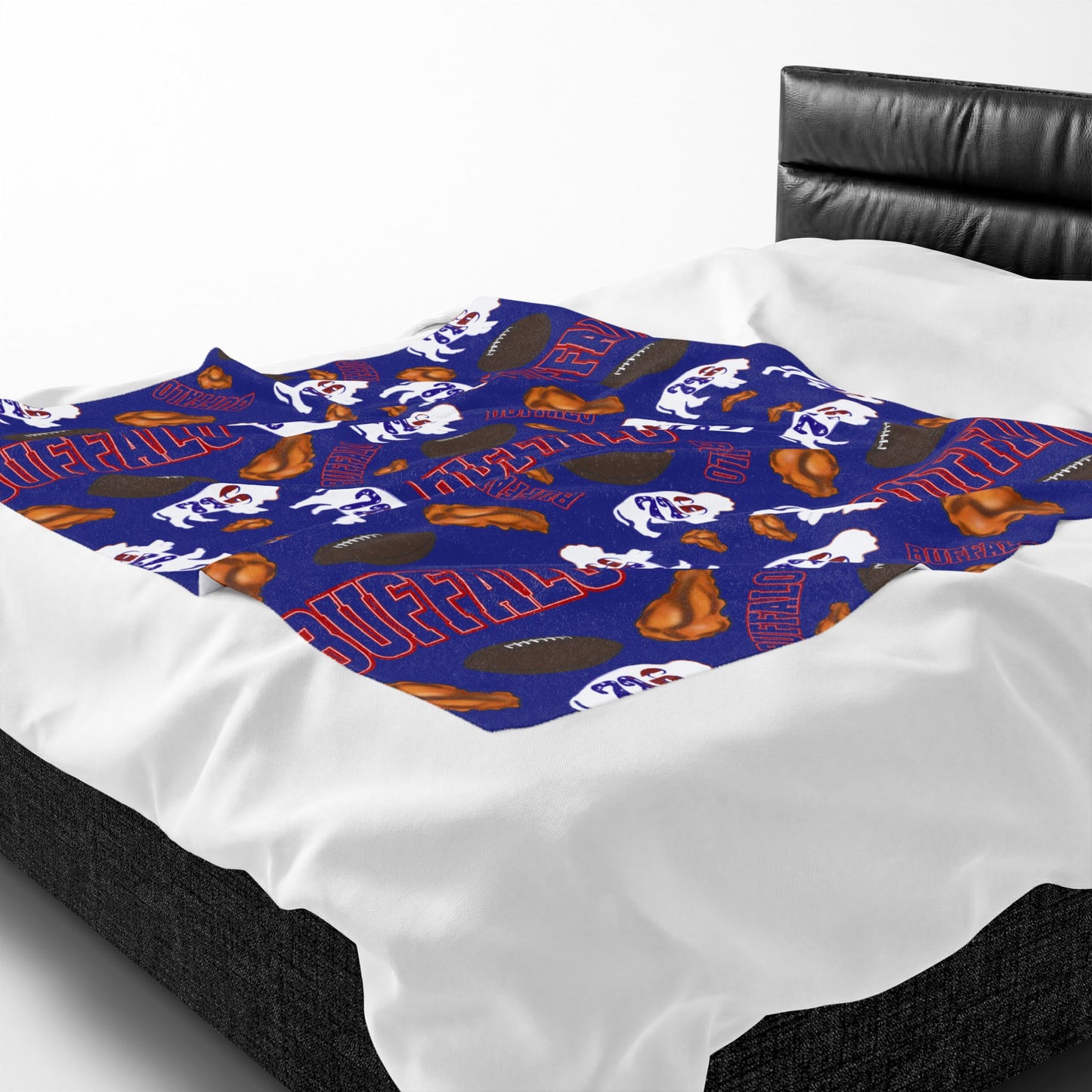 Football Velveteen Plush Blanket – Team & Icons Pattern
