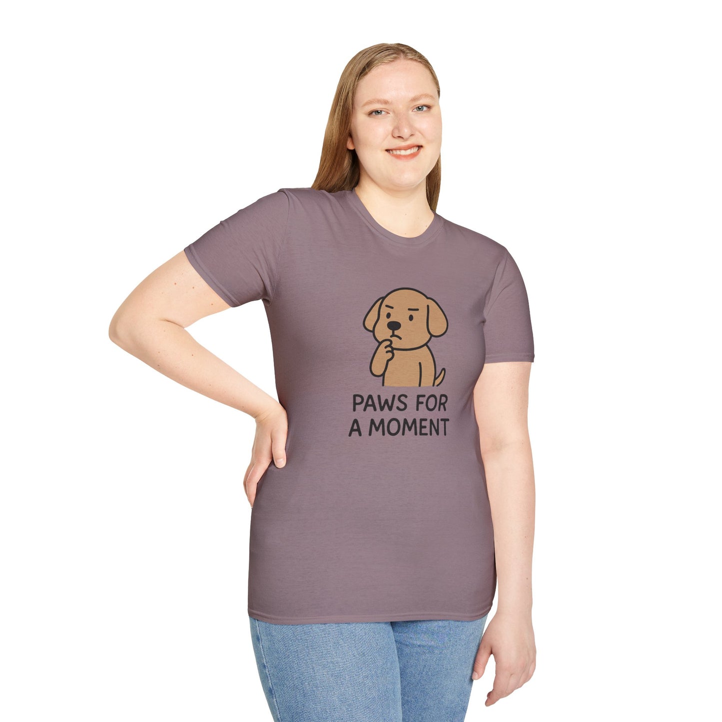 Paws For A Moment T-Shirt, Cute Dog Tee, Pet Lover Gift, Funny Graphic Tee, Casual Everyday Wear, Animal Enthusiast Apparel