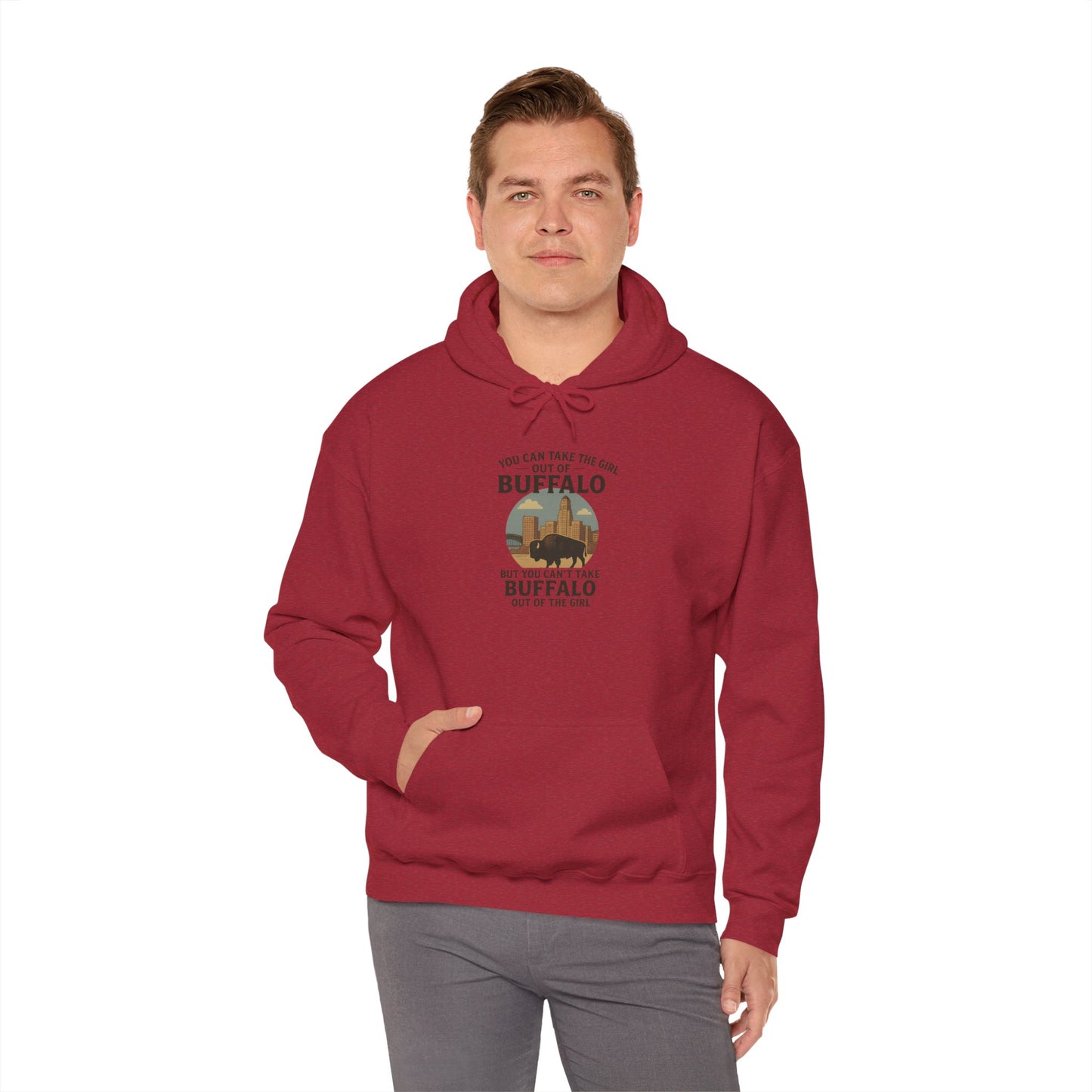 Buffalo Vibes Hooded Sweatshirt - Cozy Unisex Hoodie, Perfect Gift for Nature Lovers, Outdoor Adventures, Casual Wear