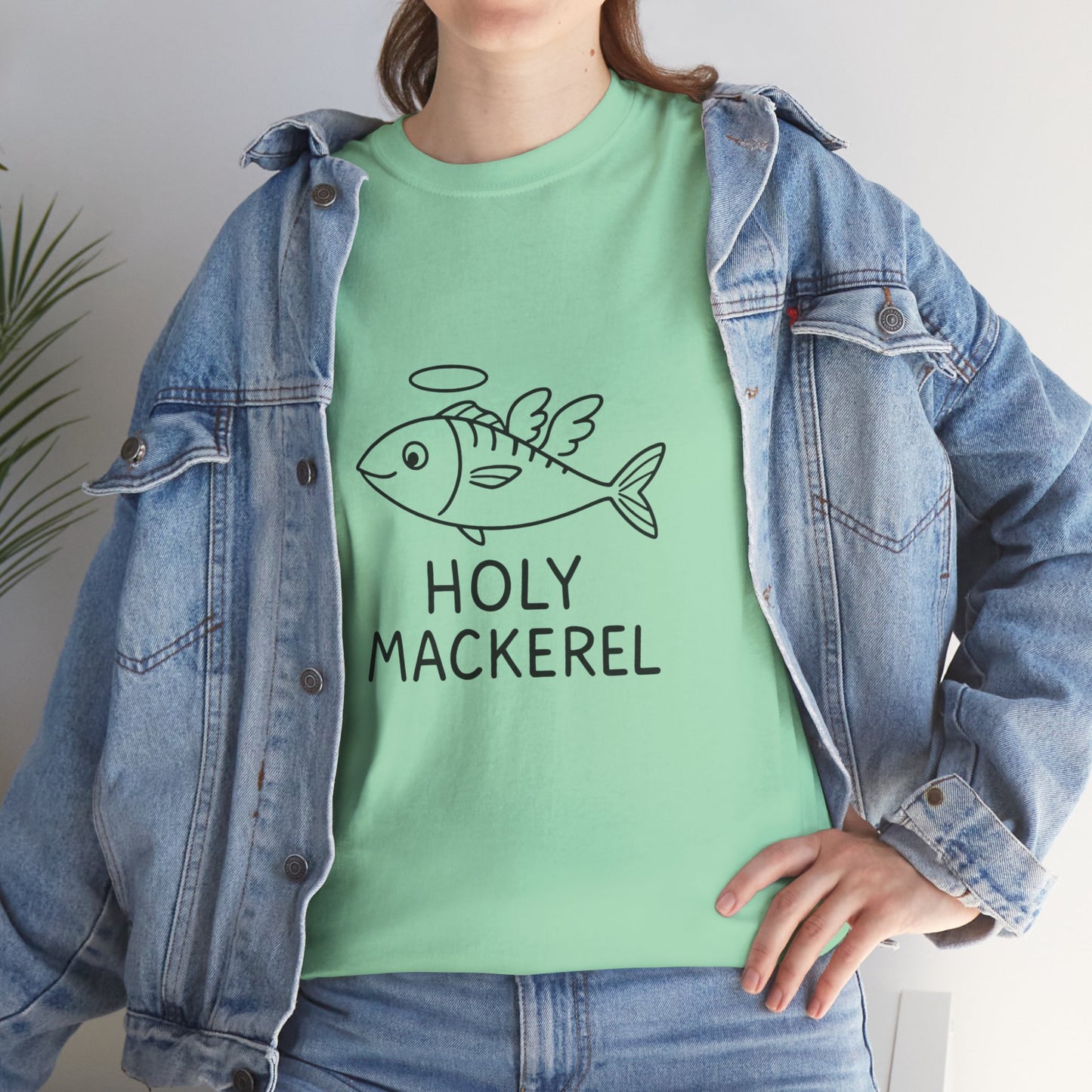 Holy Mackerel Unisex Tee - Fun Graphic Shirt for Seafood Lovers, Casual Wear, Quirky Gift, Summer Vibes, Fish Enthusiast