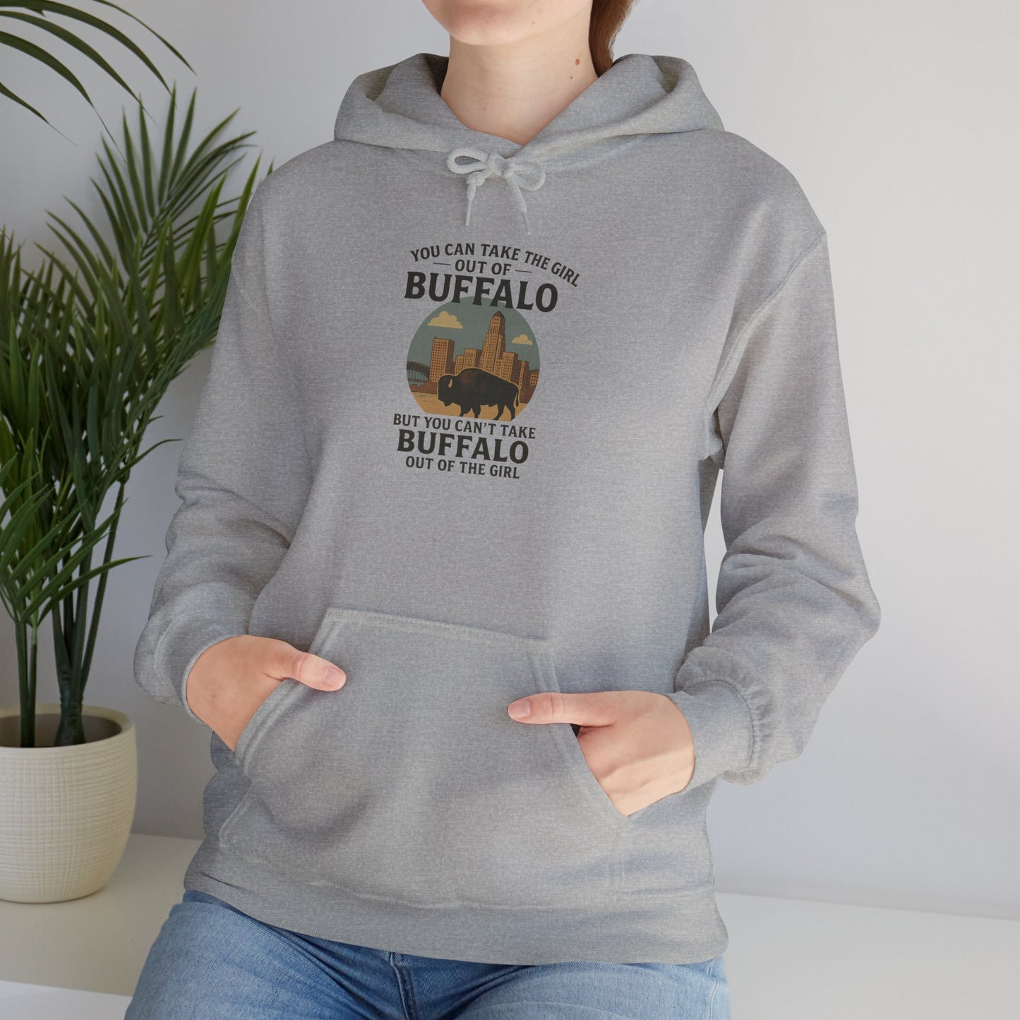 Buffalo Vibes Hooded Sweatshirt - Cozy Unisex Hoodie, Perfect Gift for Nature Lovers, Outdoor Adventures, Casual Wear