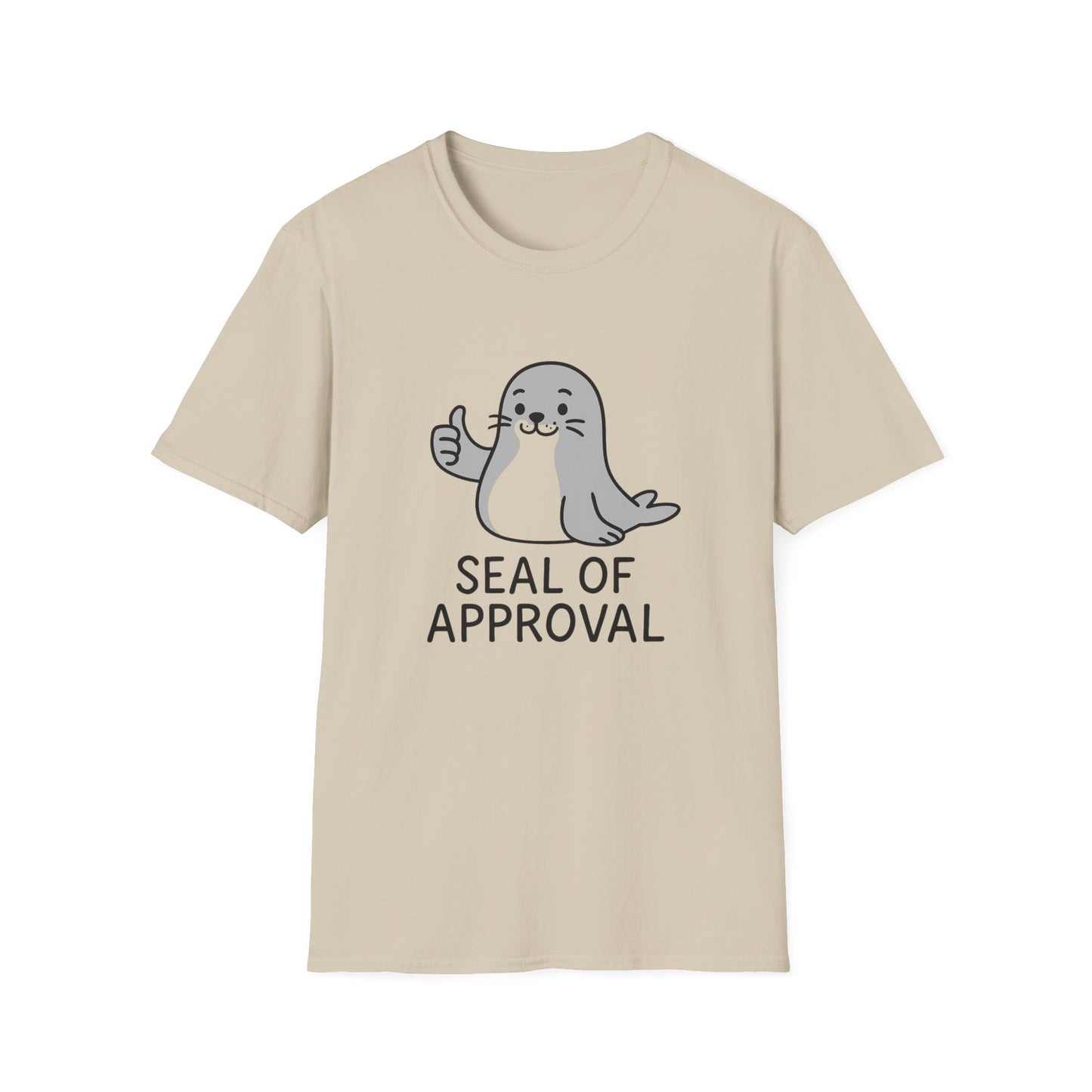 Cute Seal of Approval T-Shirt, Funny Tee, Gift for Animal Lovers, Unisex Softstyle Shirt, Casual Wear, Birthday Present