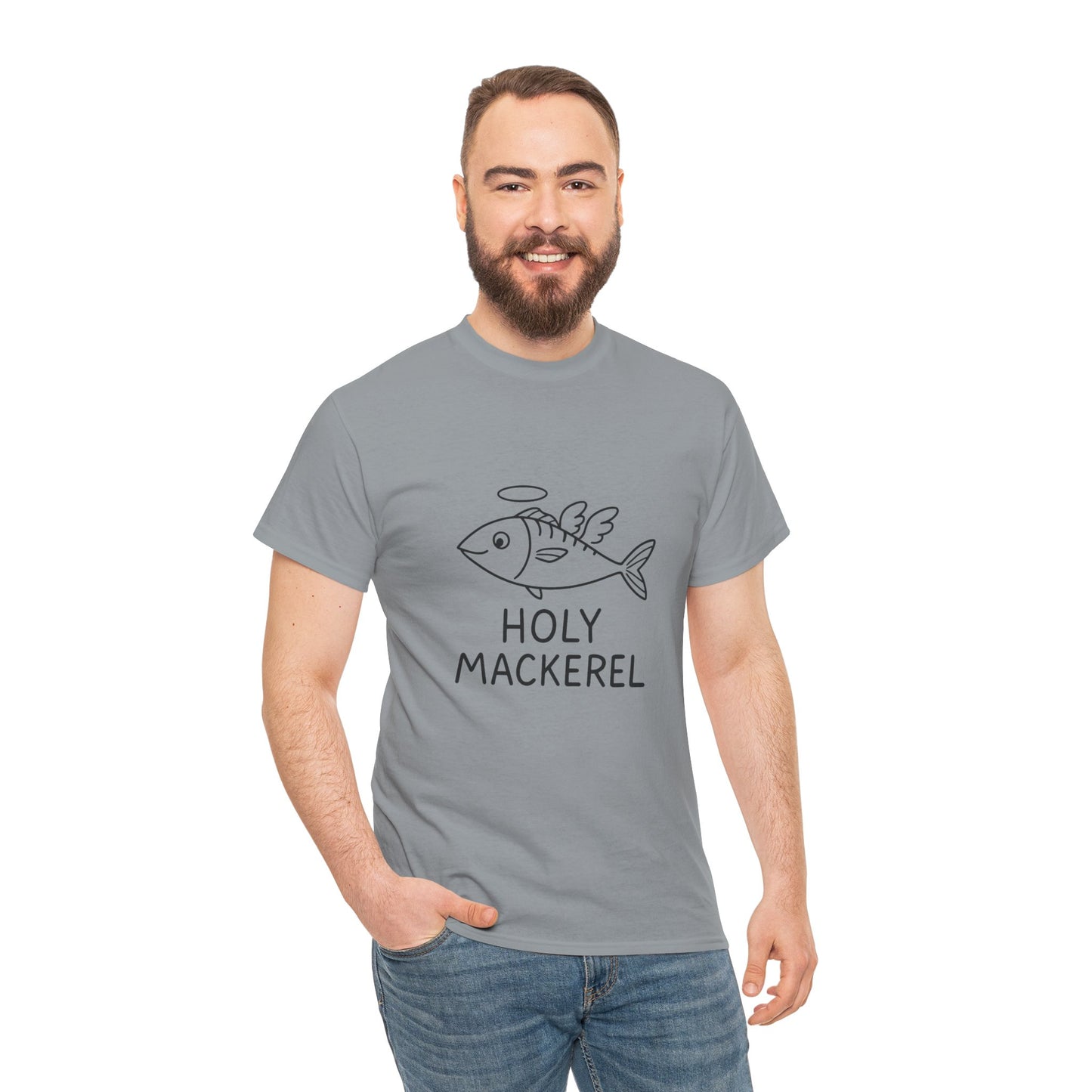 Holy Mackerel Unisex Tee - Fun Graphic Shirt for Seafood Lovers, Casual Wear, Quirky Gift, Summer Vibes, Fish Enthusiast