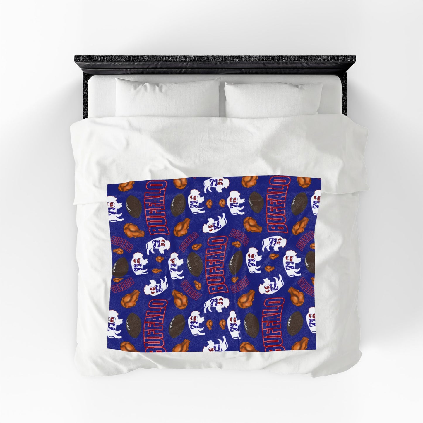 Football Velveteen Plush Blanket – Team & Icons Pattern