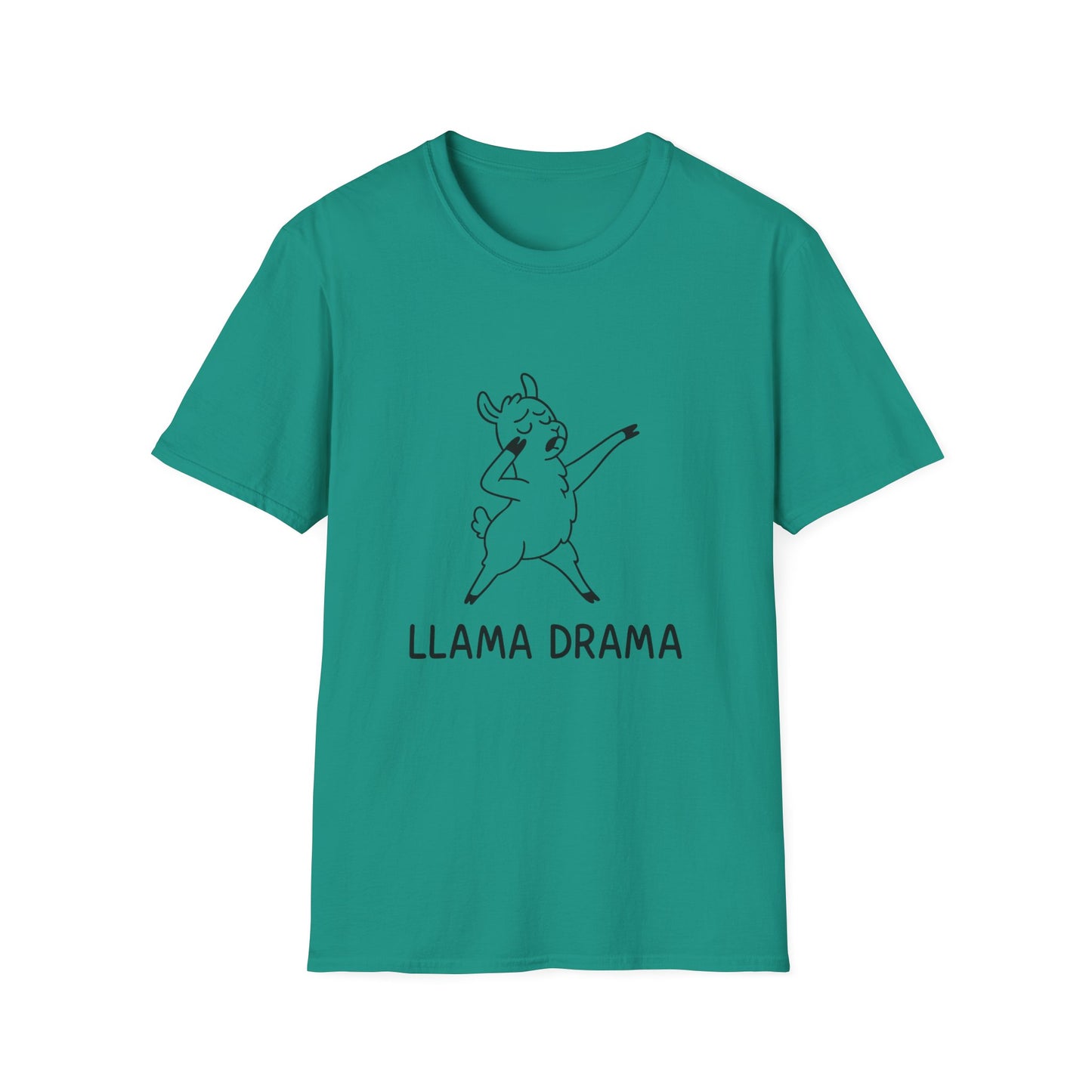 Llama Drama Unisex T-Shirt | Funny Graphic Tee, Gift for Animal Lovers, Cute Apparel, Casual Wear
