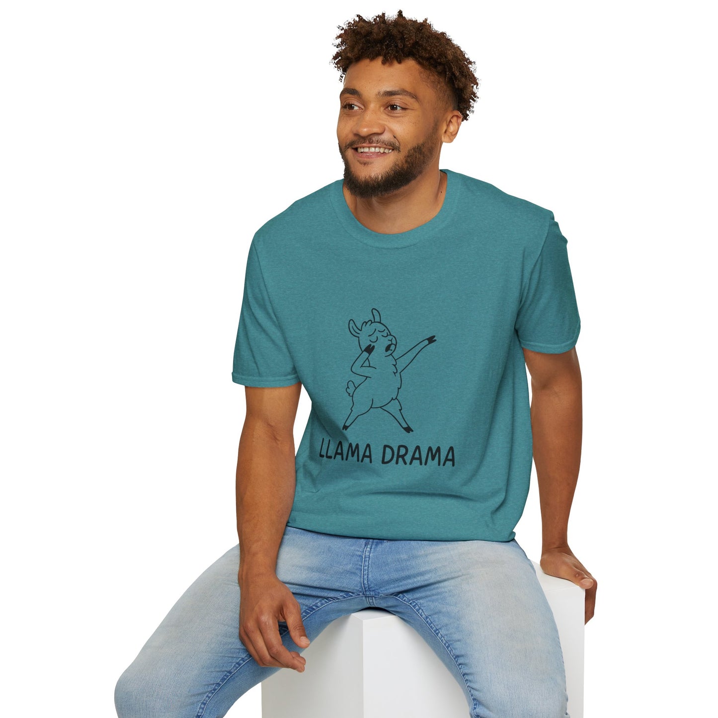 Llama Drama Unisex T-Shirt | Funny Graphic Tee, Gift for Animal Lovers, Cute Apparel, Casual Wear