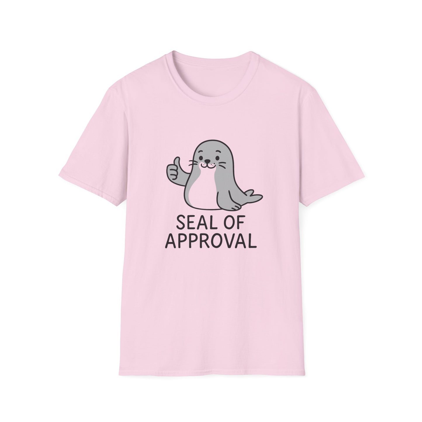 Cute Seal of Approval T-Shirt, Funny Tee, Gift for Animal Lovers, Unisex Softstyle Shirt, Casual Wear, Birthday Present