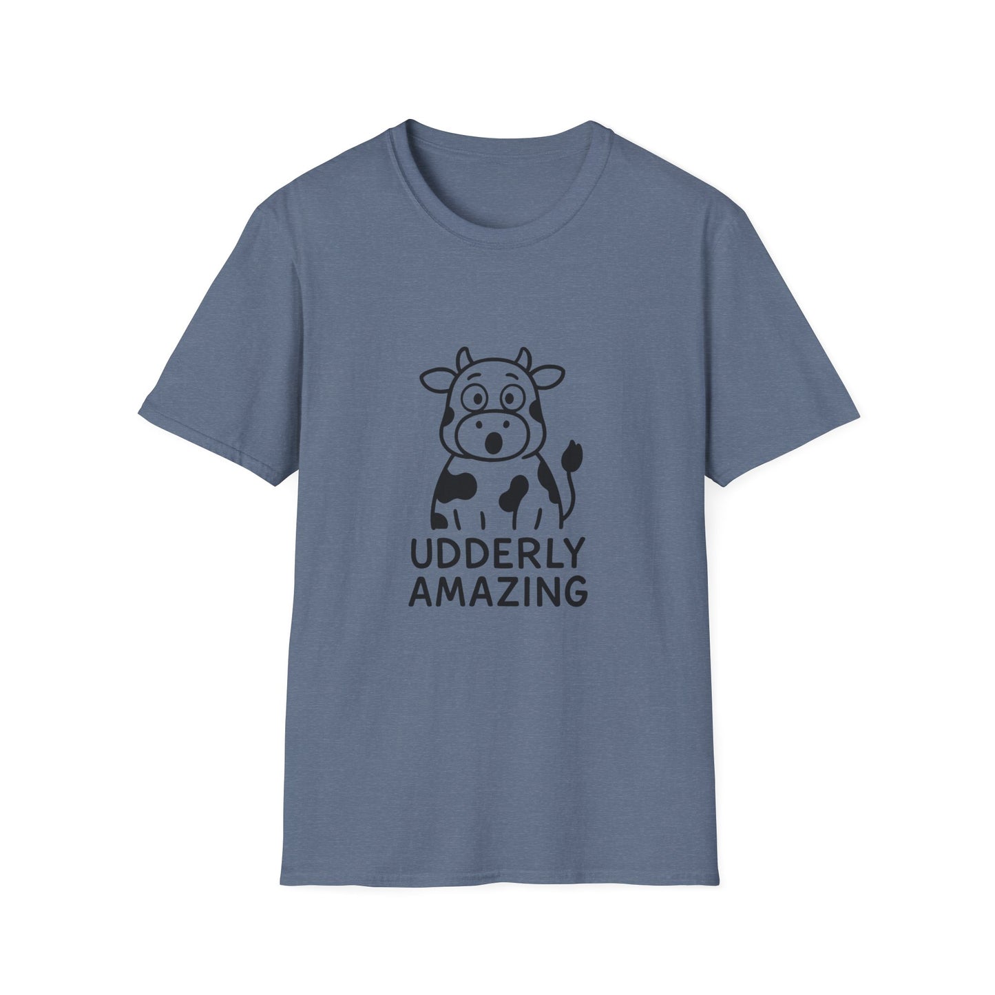 Udderly Amazing Cow T-Shirt | Funny Farm Animal Tee, Gift for Animal Lovers, Dairy Themed Apparel, Cute Cow Shirt