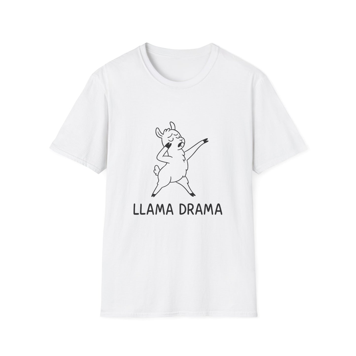 Llama Drama Unisex T-Shirt | Funny Graphic Tee, Gift for Animal Lovers, Cute Apparel, Casual Wear
