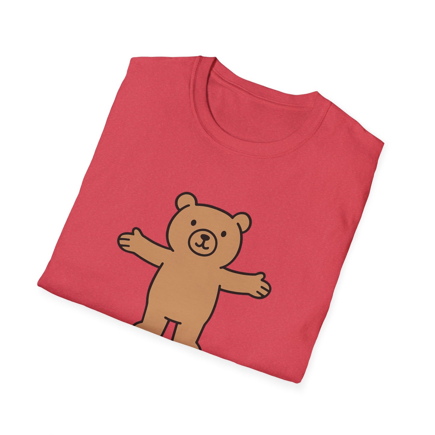 Cute Bear Graphic T-Shirt | Bear with Me Tee, Gift for Animal Lovers, Fun Casual Wear, Birthday Gift, Unisex Softstyle Shirt