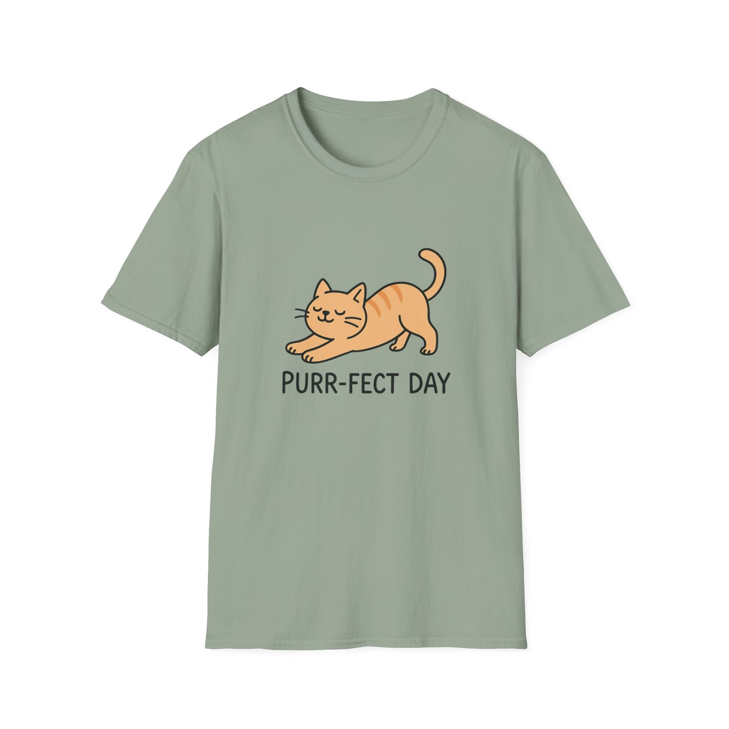 Purr-fect Day Cat T-Shirt, Funny Cat Tee, Unisex Animal Lover Shirt, Gift for Cat Owners, Cute Pet Tee