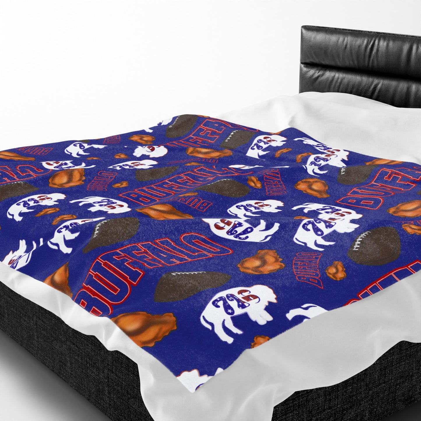 Football Velveteen Plush Blanket – Team & Icons Pattern