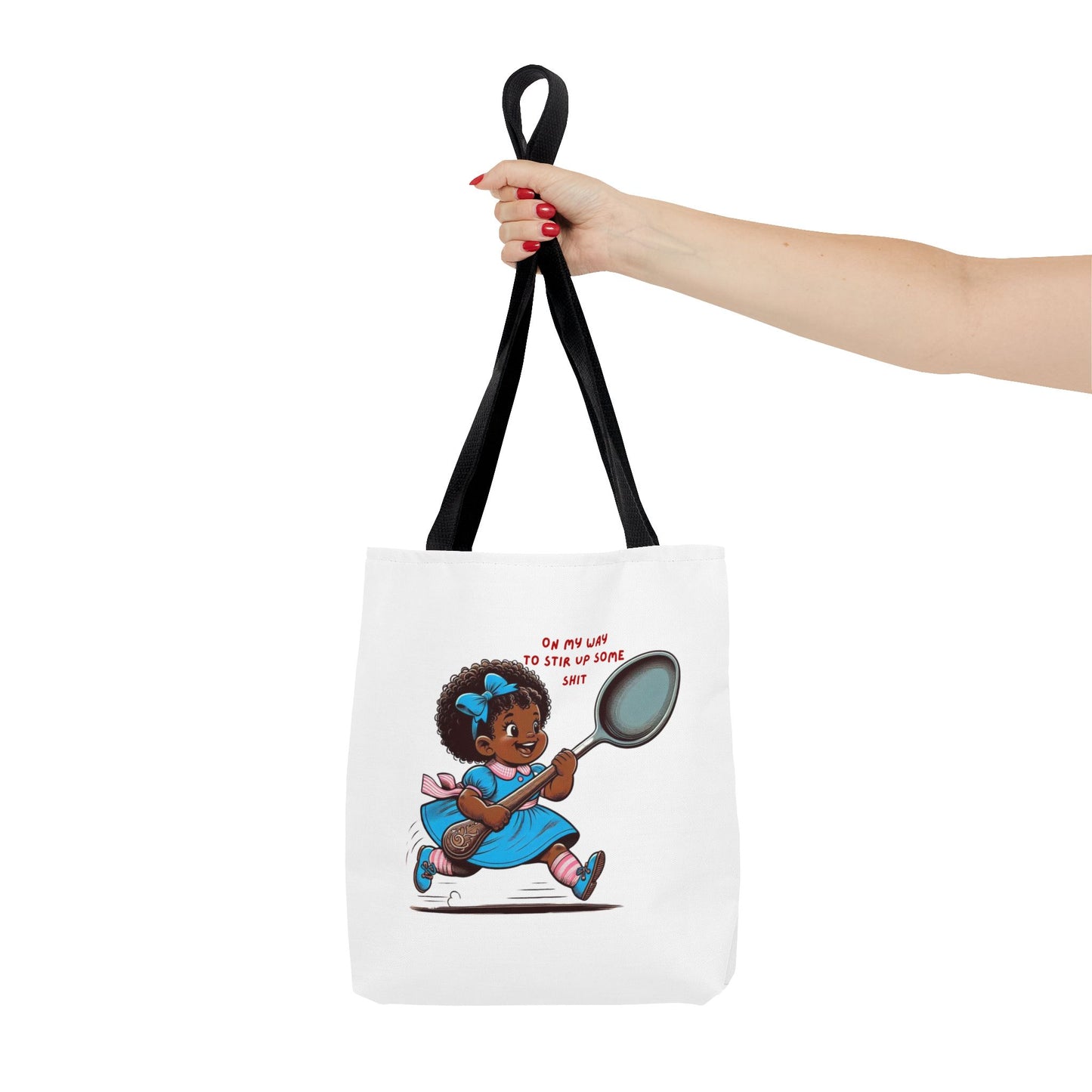 Playful Tote Bag for Creative Souls, Perfect for Shopping, Gifts, Art Lovers, Everyday Use, 'Oh My Way to Stir Up Some Shit'